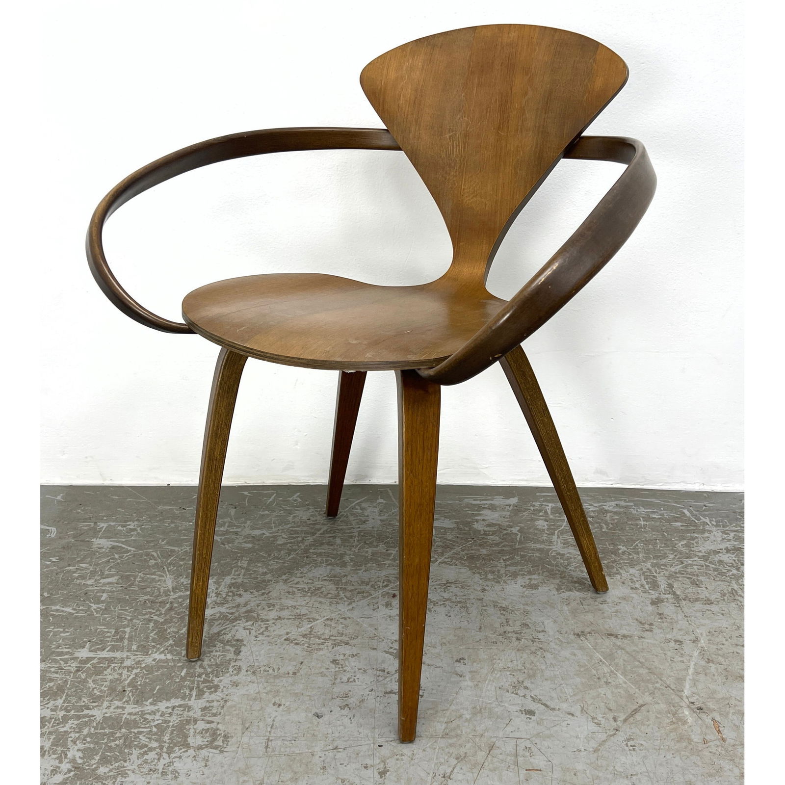 Norman Cherner Walnut Ribbon Arm Chair. (1 of 10)