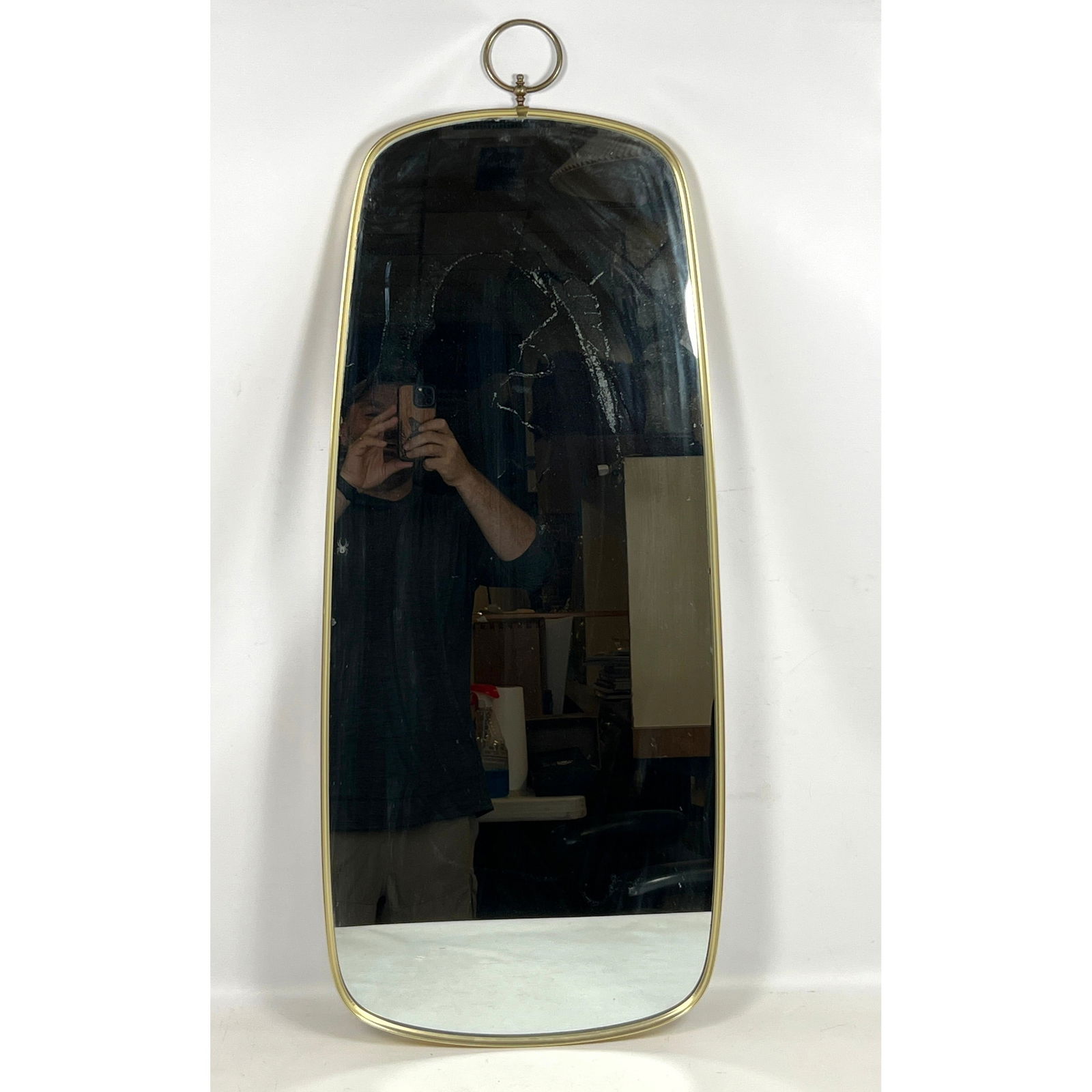 Decorative Wall Mirror with Ring Top. (1 of 11)