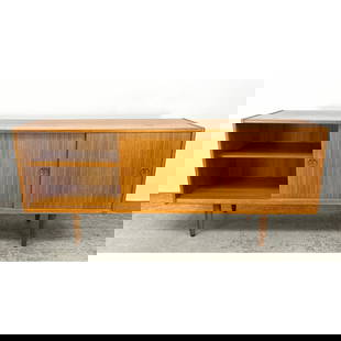 Danish Modern Denmark Teak Credenza Sideboard. Mid Century Modern: Danish Modern Denmark Teak Credenza Sideboard. Mid Century Modern Dimensions: Height: 30 inches, Width: 71 inches, Depth: 17.75 inches. --- - We offer curbside delivery for most items to NYC, Manhatta