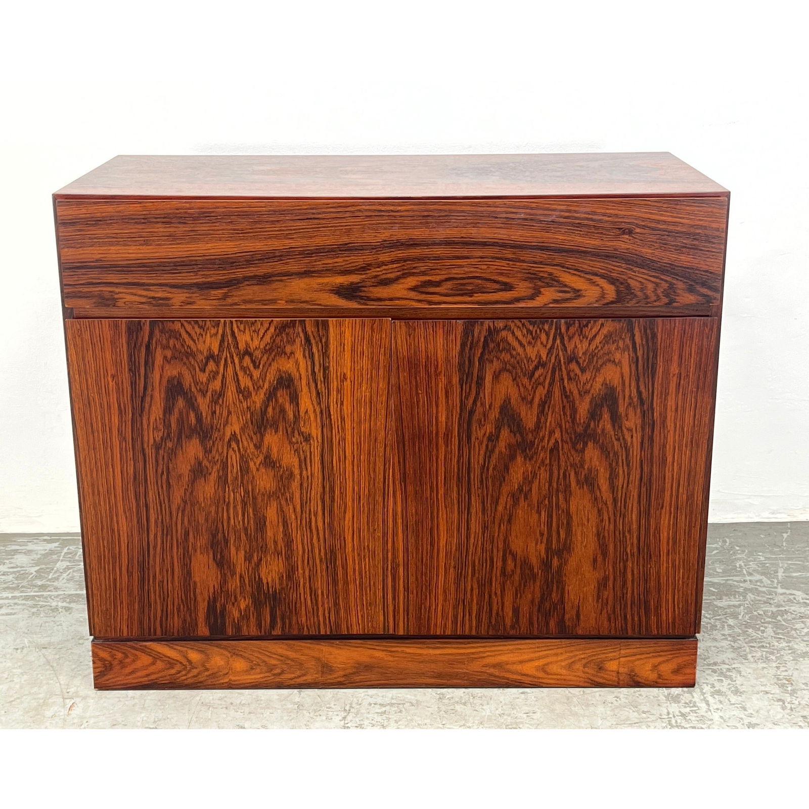 Danish Modern Denmark Rosewood Arne Wahl Iversen Chest with Doors and Drawer Storage (1 of 10)
