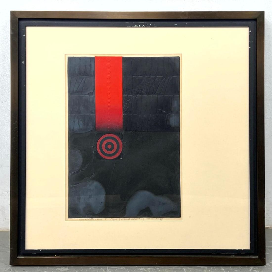 Kunihiro Amano Signed and Numbered 29/50 Woodblock Print. Recollection 10. Framed in Heavy Metal Fra (1 of 13)