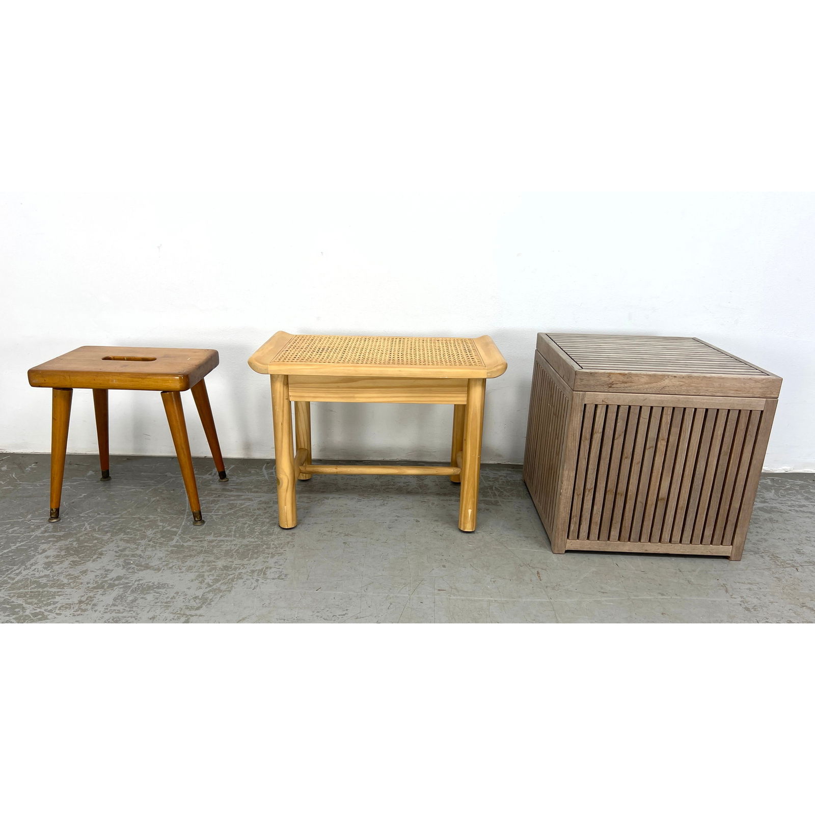 3pcs Furniture. 2 Stool Tables and Teak Storage Box. (1 of 17)