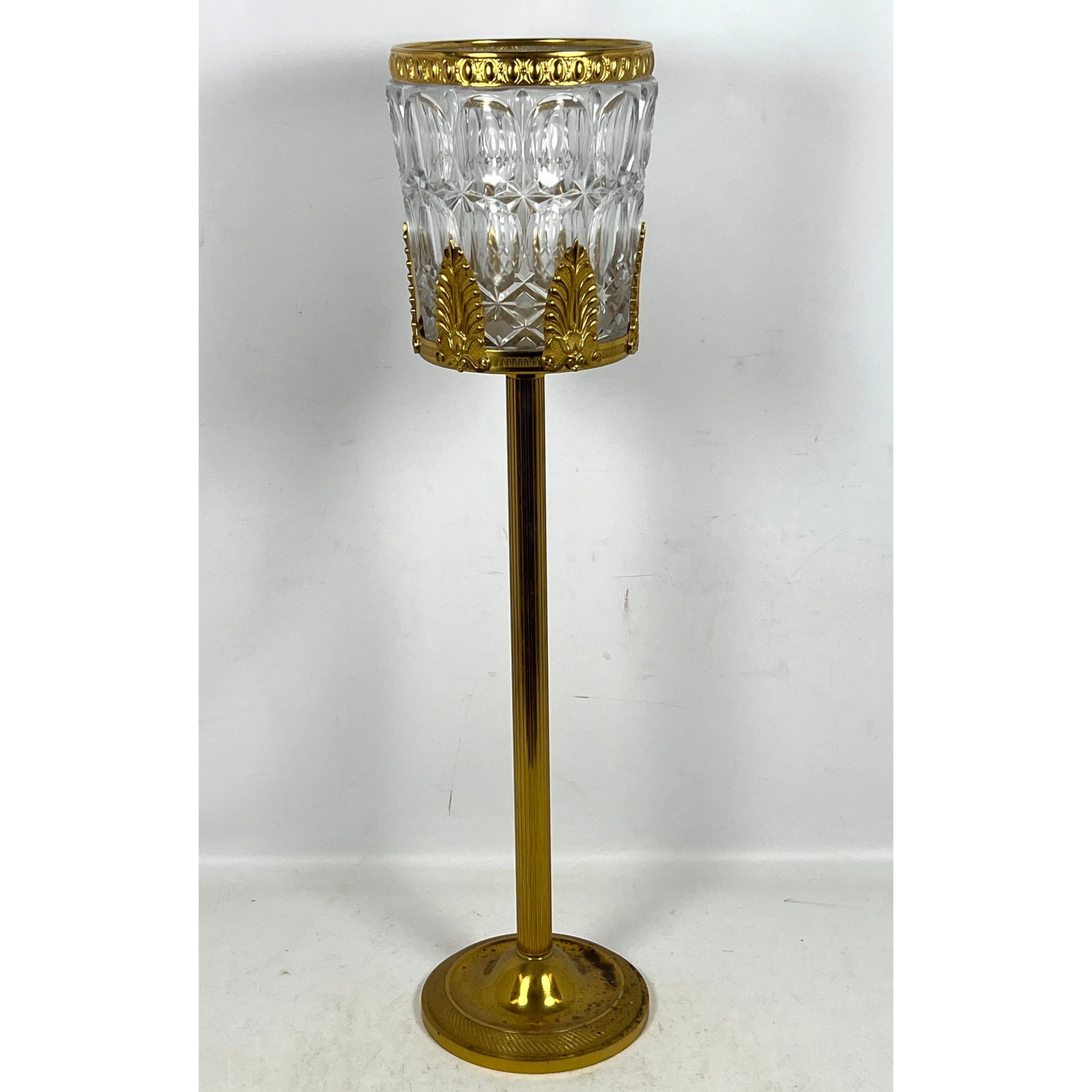 French Brass and Crystal Champagne Bucket Stand. Made in France. (1 of 12)