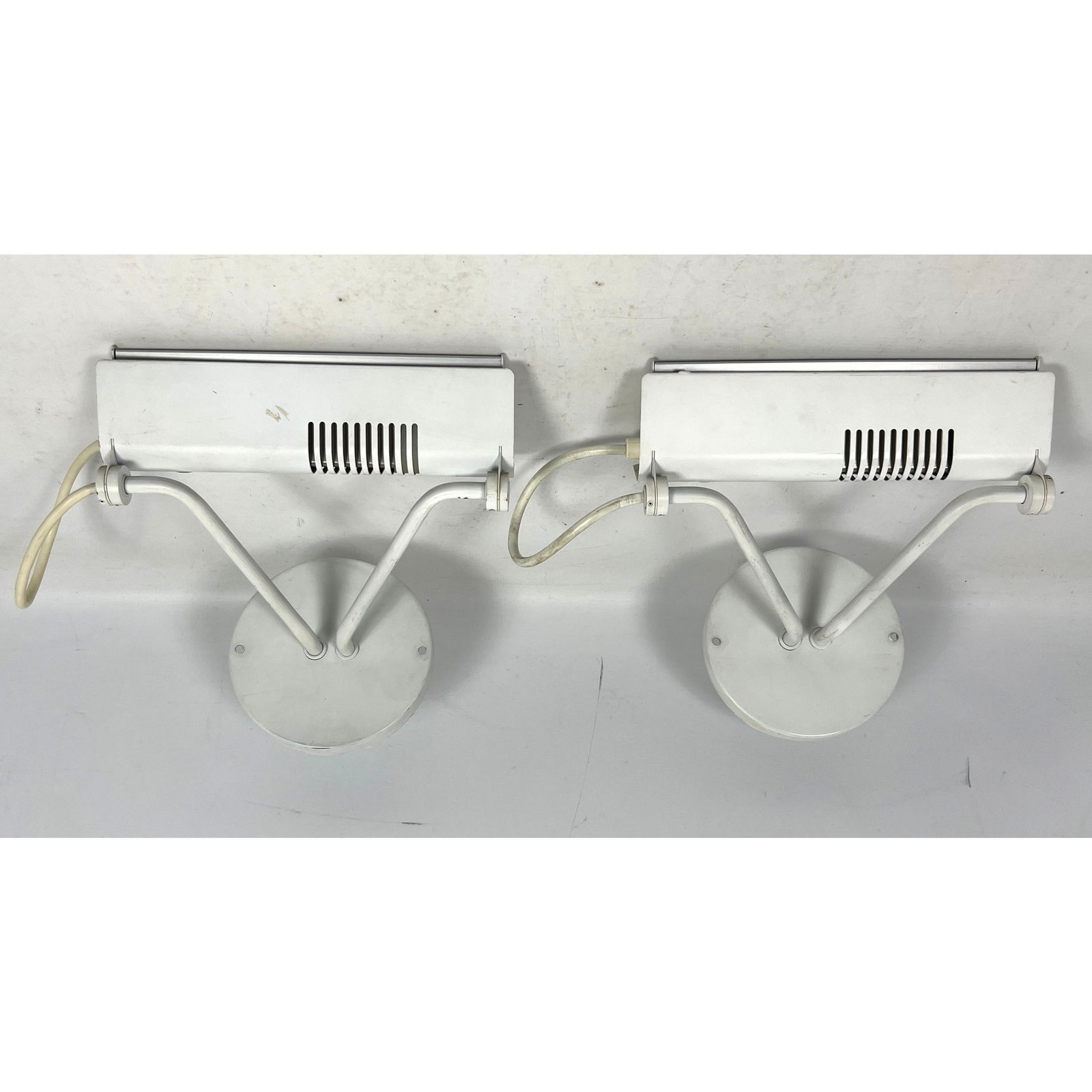 Pair Piotr Sierakowski for Koch and Lowy Wall Sconce Lights.: Pair Piotr Sierakowski for Koch and Lowy Wall Sconce Lights. Dimensions: Height: 12 inches, Width: 10 inches, Depth: 5 inches. --- - We offer curbside delivery for most items to NYC, Manhattan, Close