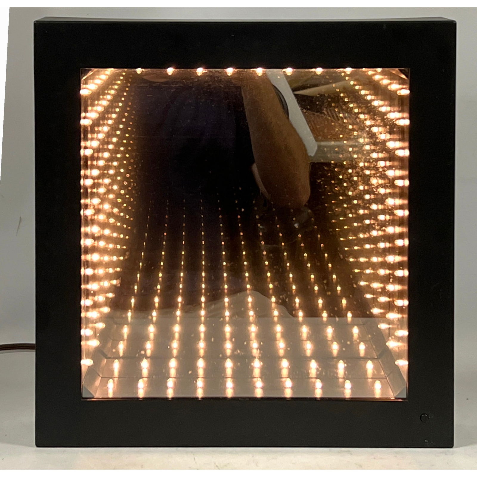 CAN YOU IMAGINE Infinity Light Mirror Box. Cool Wall Hanging Light. Marked. (1 of 11)