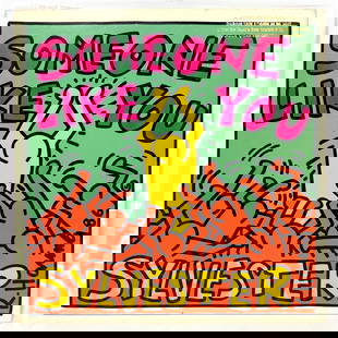 KEITH HARING Record Album Cover. Someone Like You "Sylvester". Cover and Promotional Record.: KEITH HARING Record Album Cover. Someone Like You "Sylvester". Cover and Promotional Record. Dimensions: Height: 12 inches, Width: 12 inches. --- US Packing and Shipping charge: In house shipping avai
