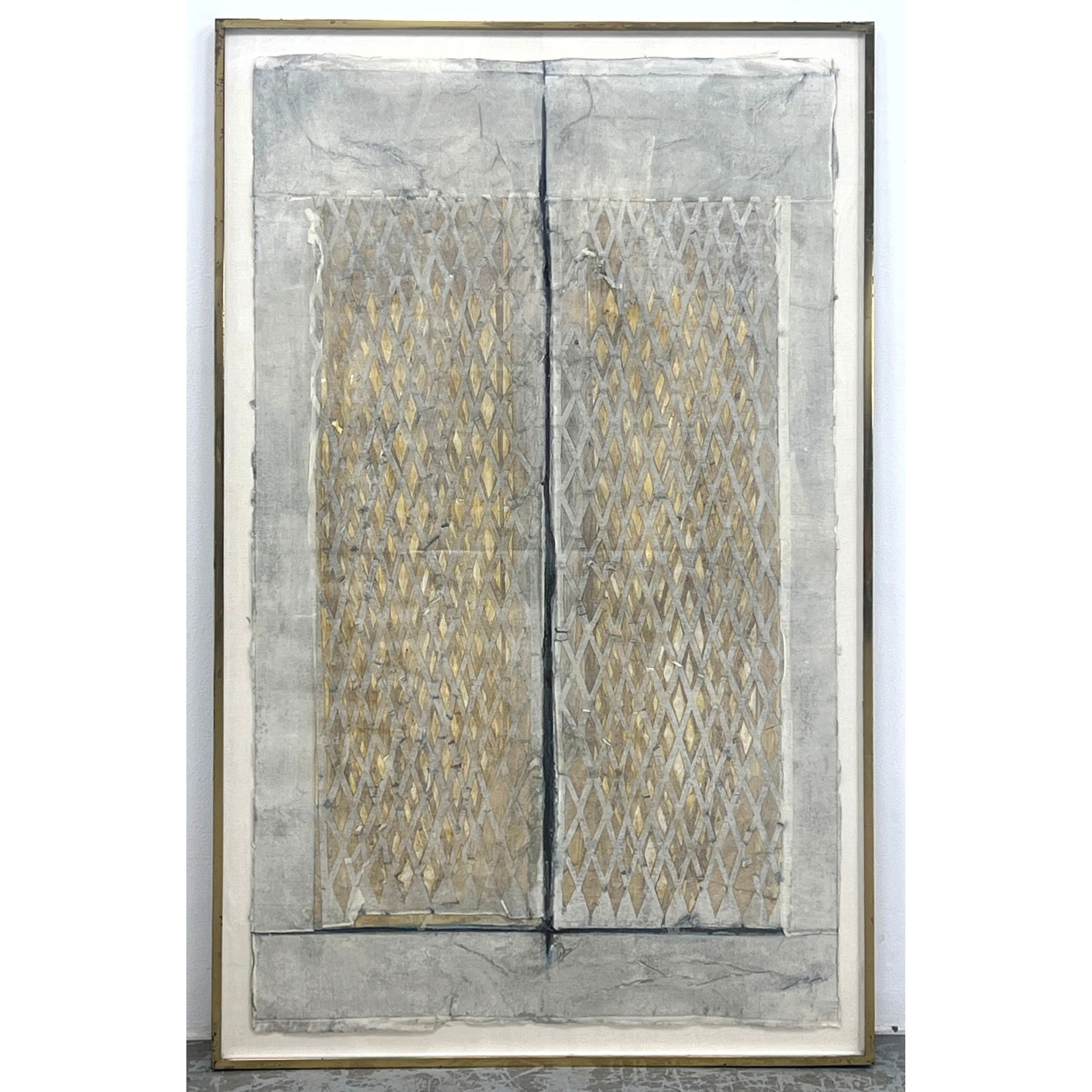 Large Modernist Watercolor on Handmade Paper. Painting. (1 of 11)