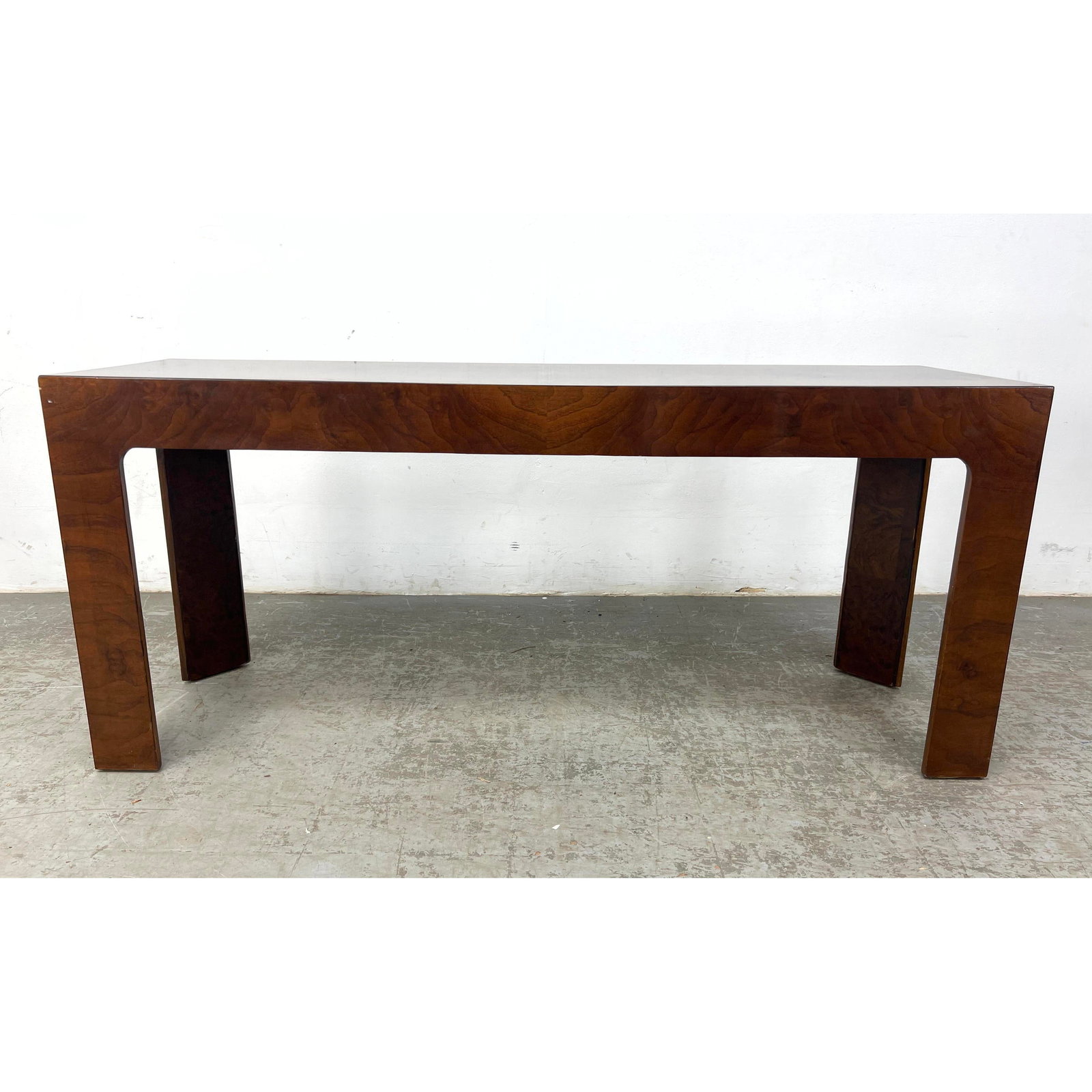 Mid Century Modern Burl Wood Console Sofa Table. Widdicomb Style. (1 of 12)