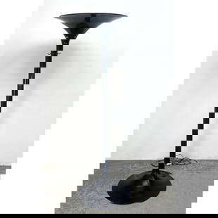 Tall Black Form Torchiere Floor Lamp Coat Rack. Modernist Lighting.: Tall Black Form Torchiere Floor Lamp Coat Rack. Modernist Lighting. Dimensions: Height: 68 inches, Width: 22.5 inches, Depth: 22.5 inches. --- - We offer curbside delivery for most items to NYC, Manha