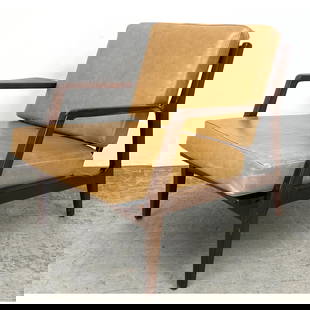 Contemporary Modernist Style Lounge Chair.: Contemporary Modernist Style Lounge Chair. Dimensions: Height: 27 inches, Width: 30.5 inches, Depth: 32 inches. - Seat Height: 16 inches --- - We offer curbside delivery for most items to NYC, Manhatt