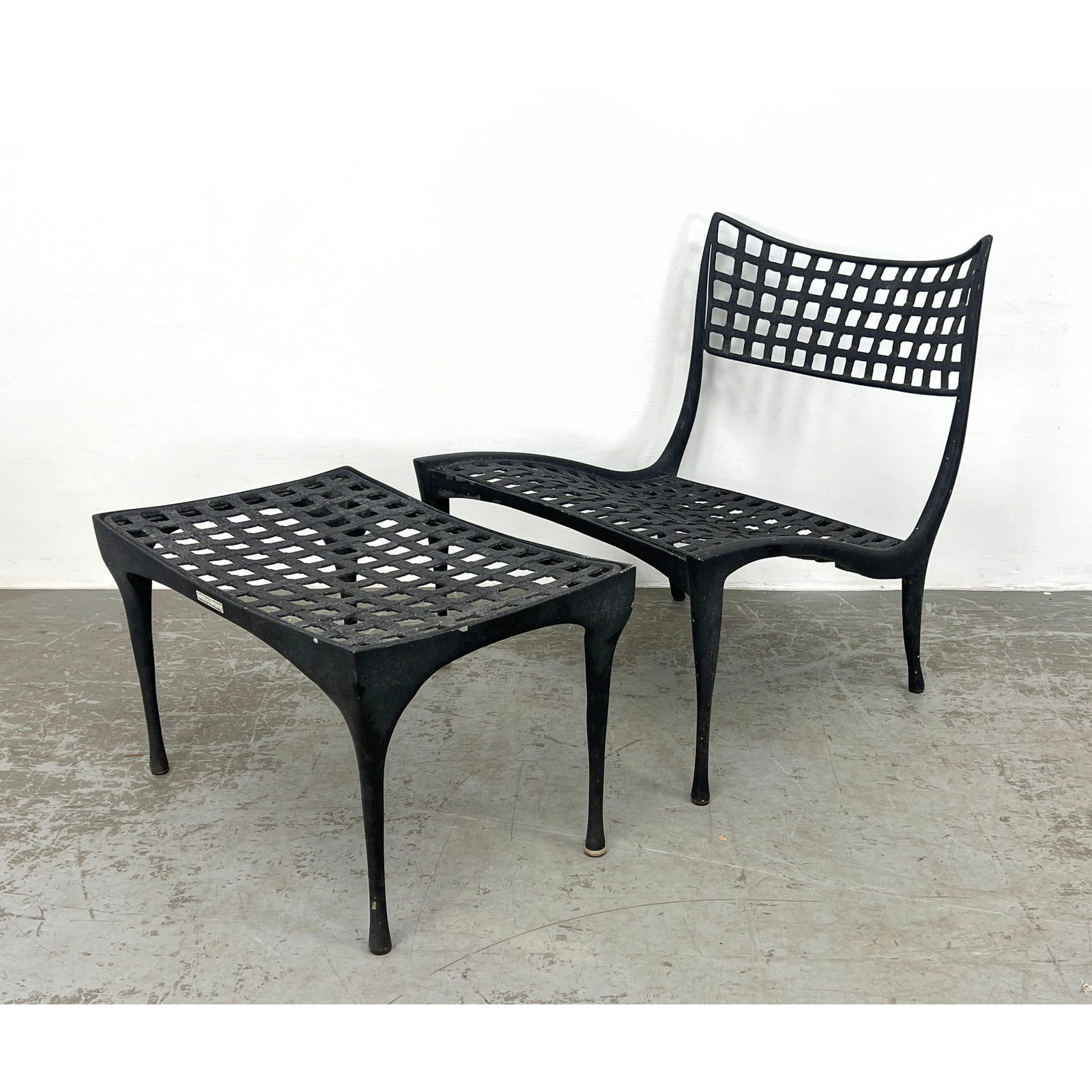 BROWN JORDAN "Sol Y Luna" Gazelle Lounge Chair and Ottoman. Aluminum. Original Design by DAN JOHNSON (1 of 15)