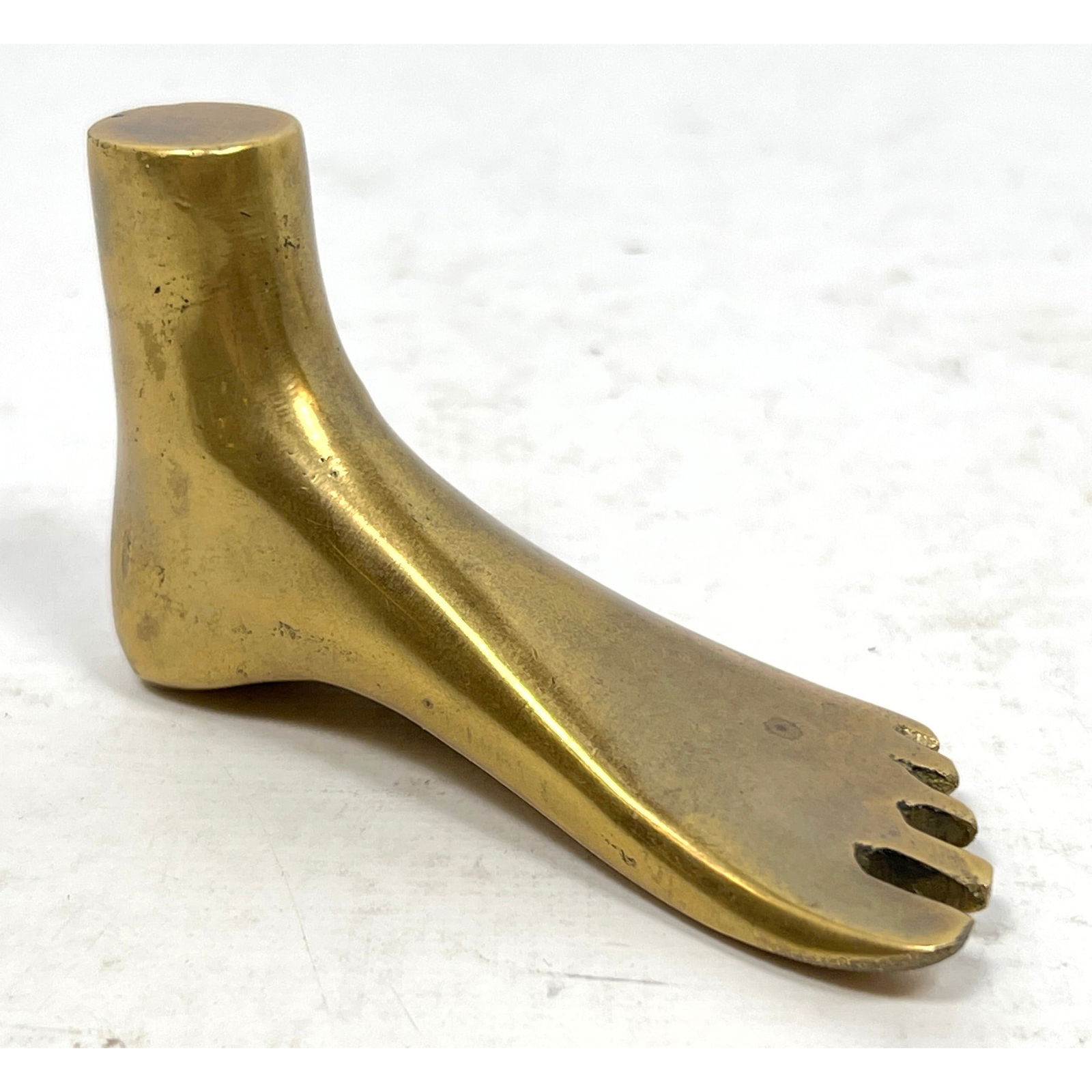 After CARL AUBOCK Bronze Foot Paperweight. Miniature Foot Sculpture. Unmarked. (1 of 8)