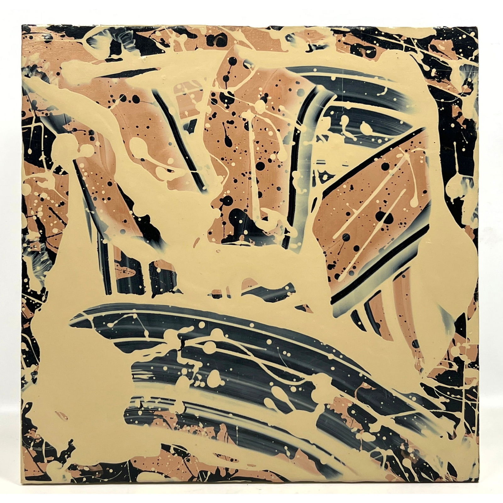 Signed Modernist Abstract Painting. "Auburn" Illegibly Signed. (1 of 6)