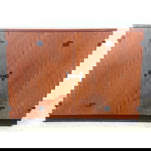 MILO BAUGHMAN for DIRECTIONAL Walnut Cabinet Server. Recessed Black platform Base. Directional Label: MILO BAUGHMAN for DIRECTIONAL Walnut Cabinet Server. Recessed Black platform Base. Directional Label. Dimensions: Height: 30.5 inches, Width: 40 inches, Depth: 15 inches. --- - We offer curbside deliv
