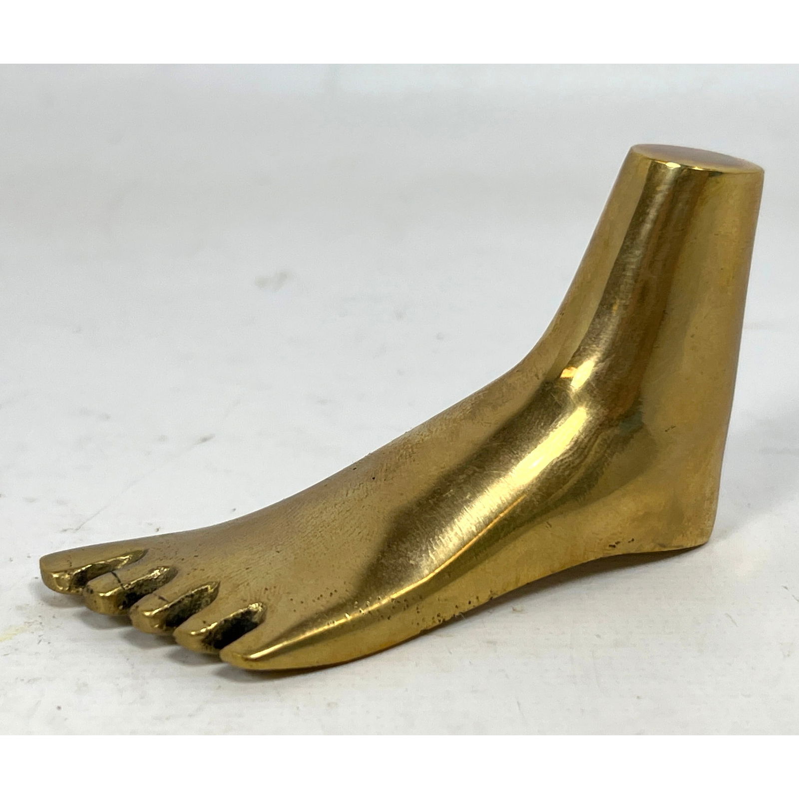 CARL AUBOCK Bronze Foot Paperweight. Miniature Foot Sculpture. Unmarked. (1 of 7)