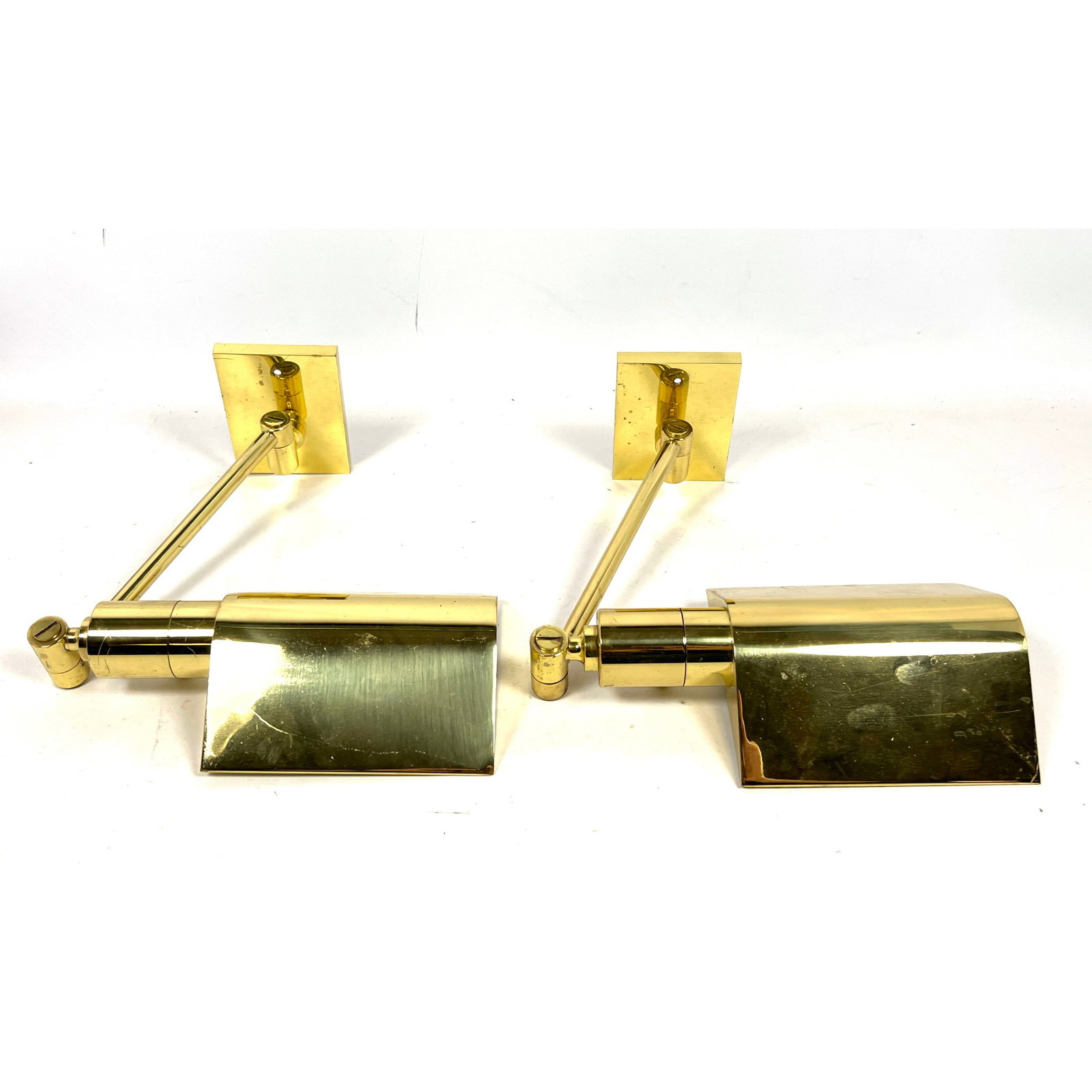 Pair Industria Argentina Wall Sconces. OMI style.: Pair Industria Argentina Wall Sconces. OMI style. Dimensions: Height: 4.5 inches, Width: 21 inches, Depth: 6 inches. --- - We offer curbside delivery for most items to NYC, Manhattan, Close Brooklyn, 