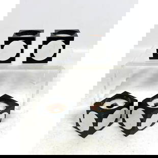 Set 4 Murmann high society series candle holders Denmark: Set 4 Murmann high society series candle holders Denmark Dimensions: Height: 2 inches, Width: 2 inches. --- US Packing and Shipping charge: $35 Plus required insurance at a rate of $2 per hundred. - W