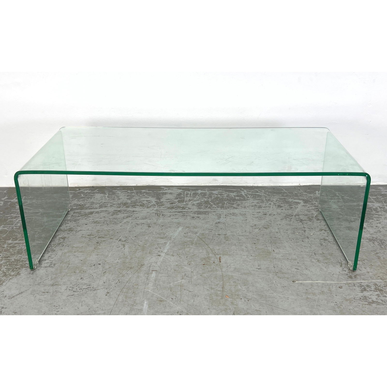 Slump Glass Coffee Table. Clean simple lines. (1 of 9)
