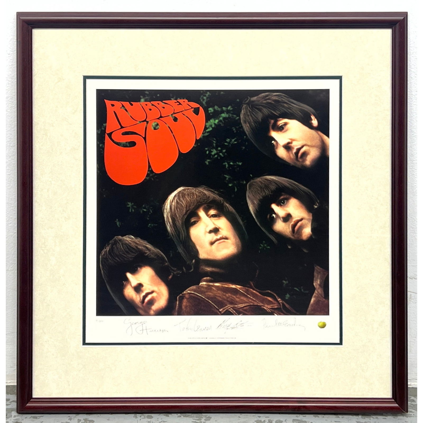 Beatles' Rubber Soul Ltd Edit Lithograph Print. Derived from artwork of Rubber Soul album. Printed s (1 of 12)