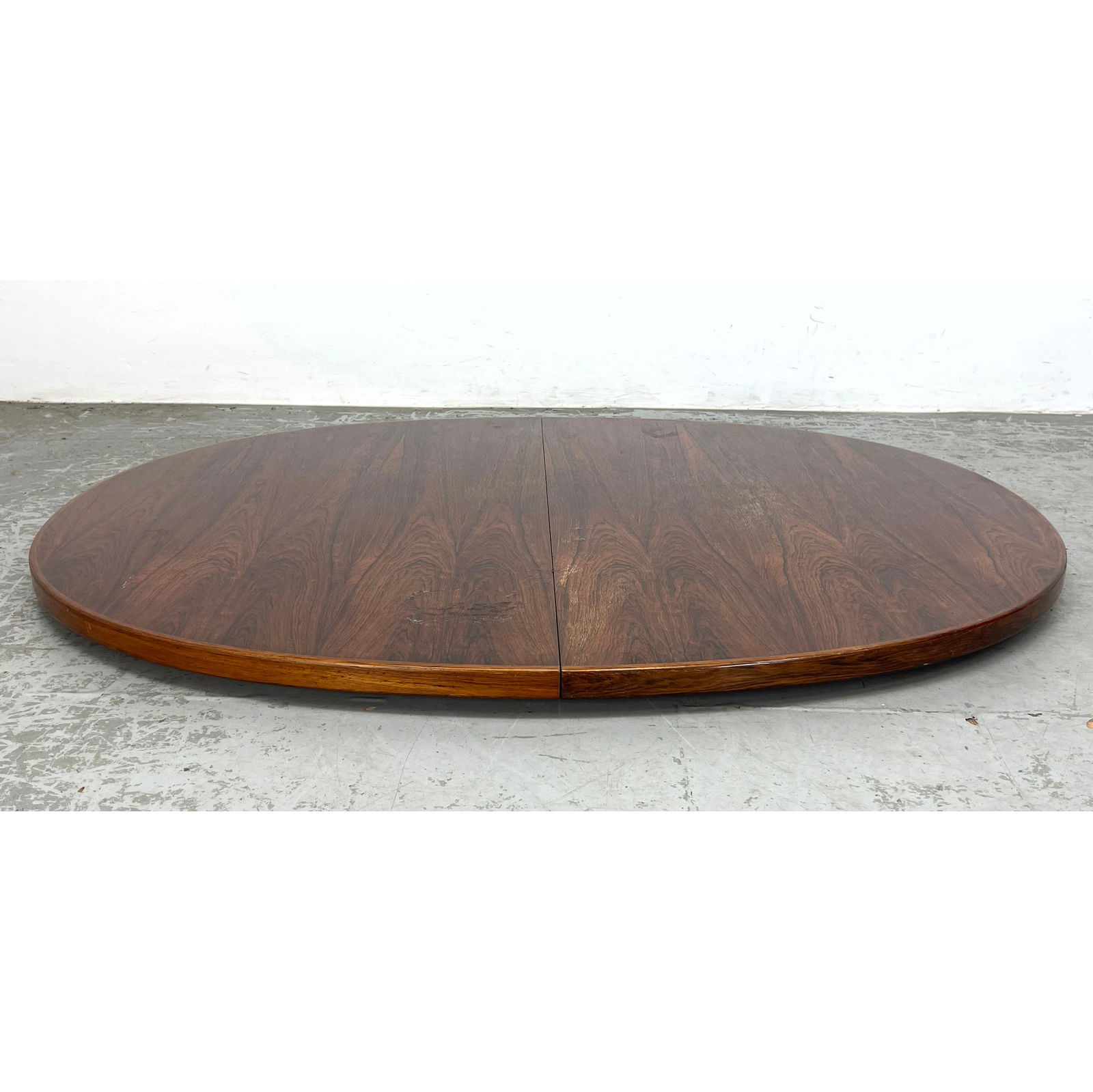 FRITZ HANSEN Banded Rosewood Dining Table Top. Retailed by JOHN STUART. No Legs or Leaves. Two Label (1 of 10)