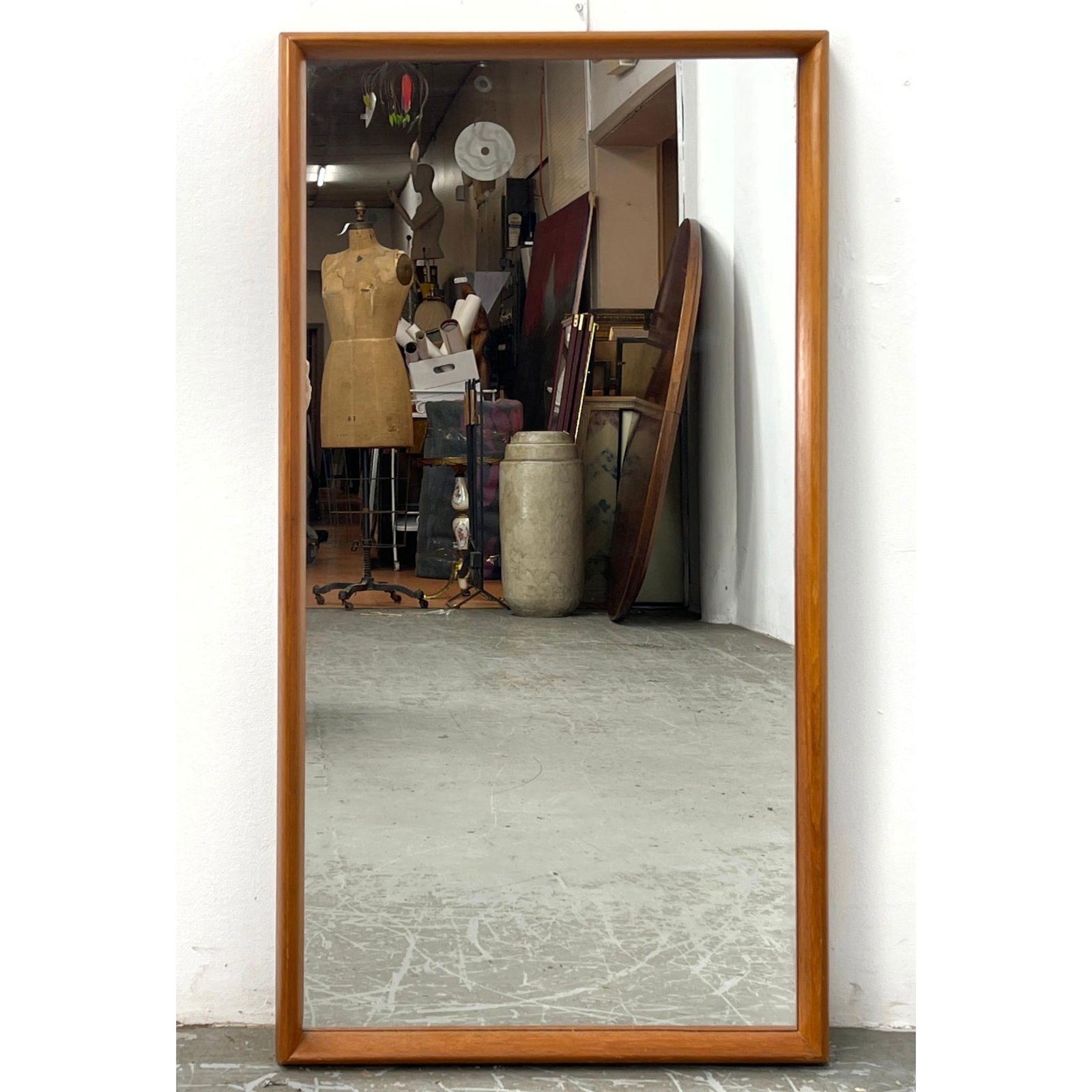Danish Modern Teak Wall Mirror. (1 of 10)
