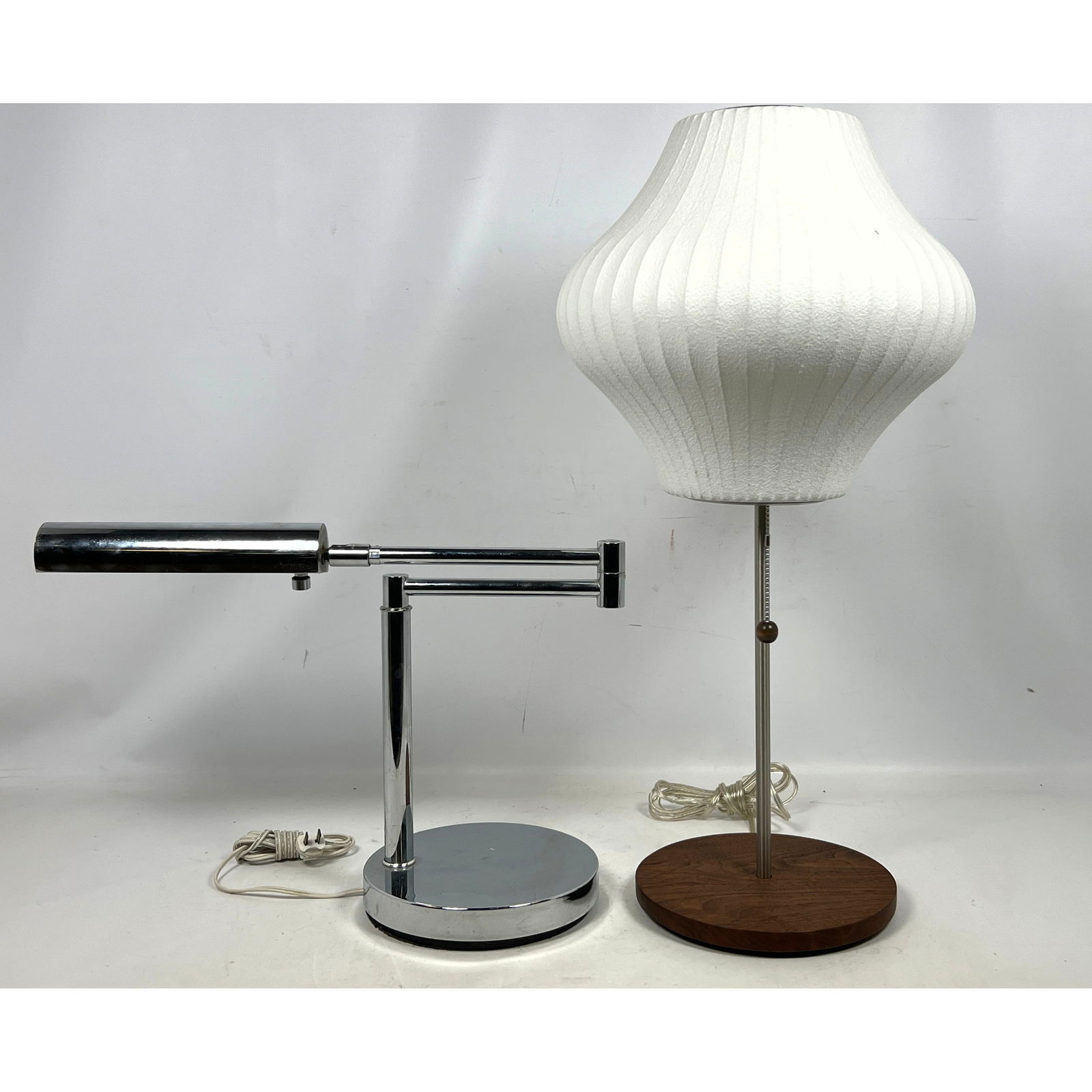 2pcs Modernist Table Lamps. Koch Lowy and Nelson Style. (1 of 17)