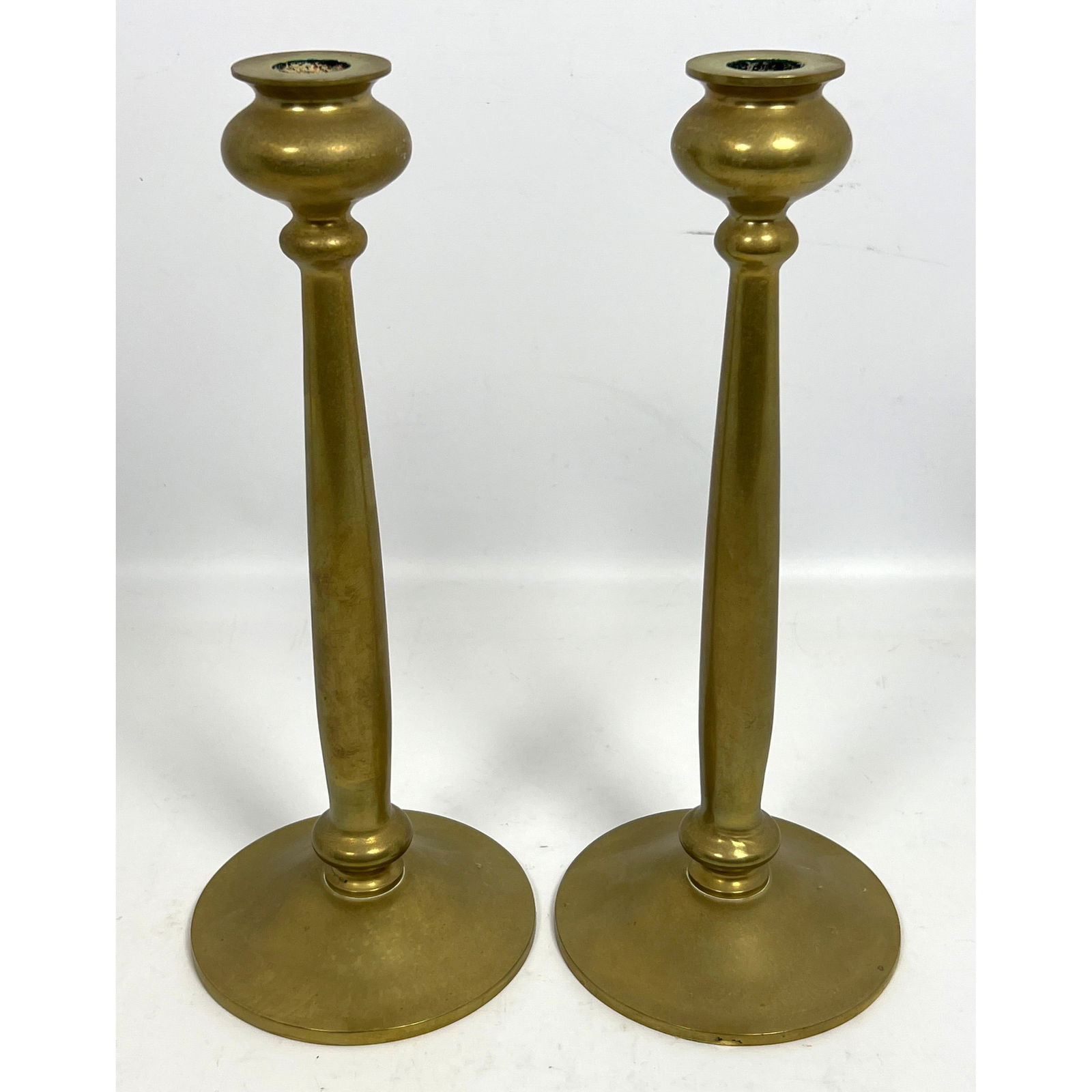 Pair  Bradley and Hubbard Jarvie Style Bronze Candlesticks.  Pair  Bradley and Hubbard Jarvie Style (1 of 9)