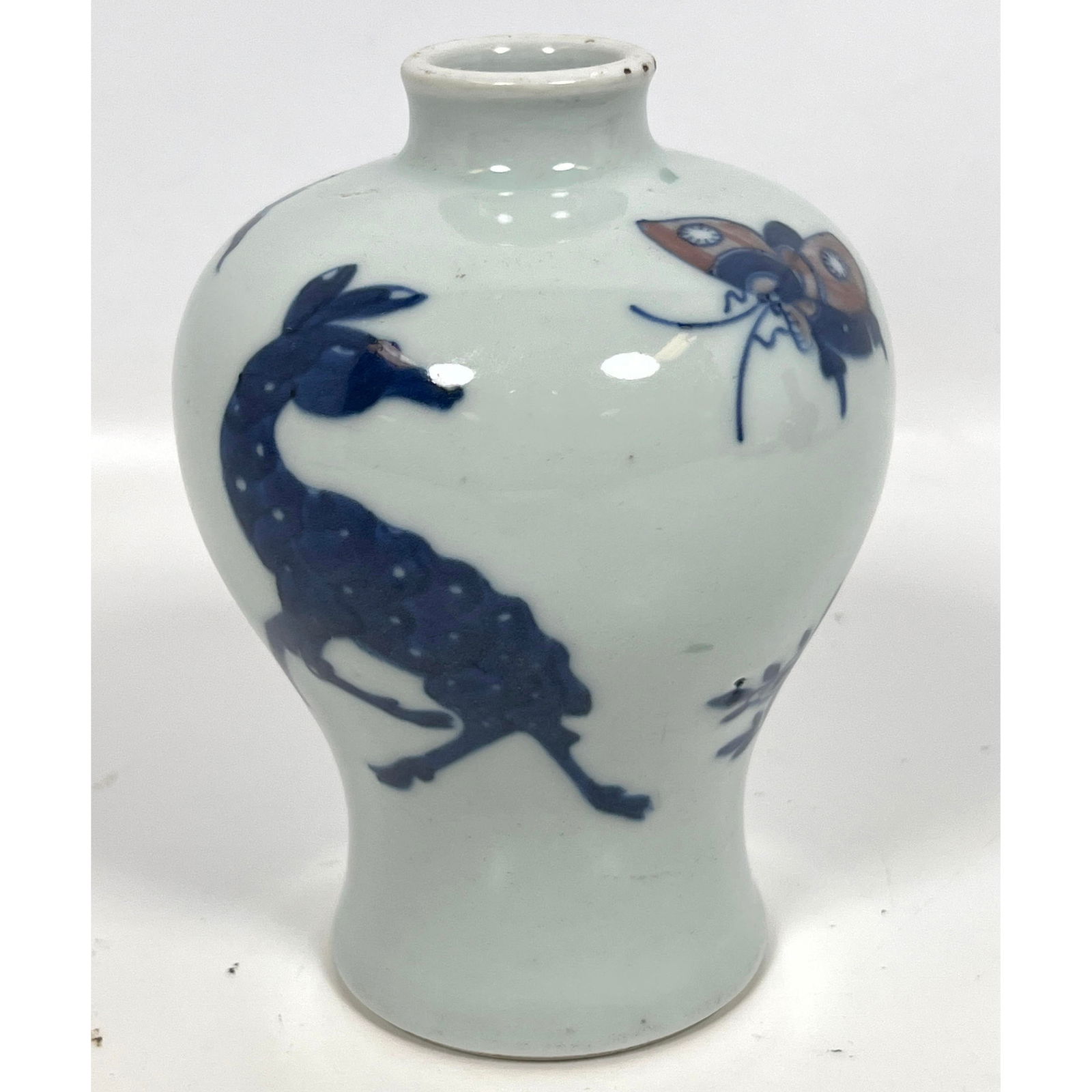 Chinese Soft Paste Porcelain Bottle Vase. (1 of 9)