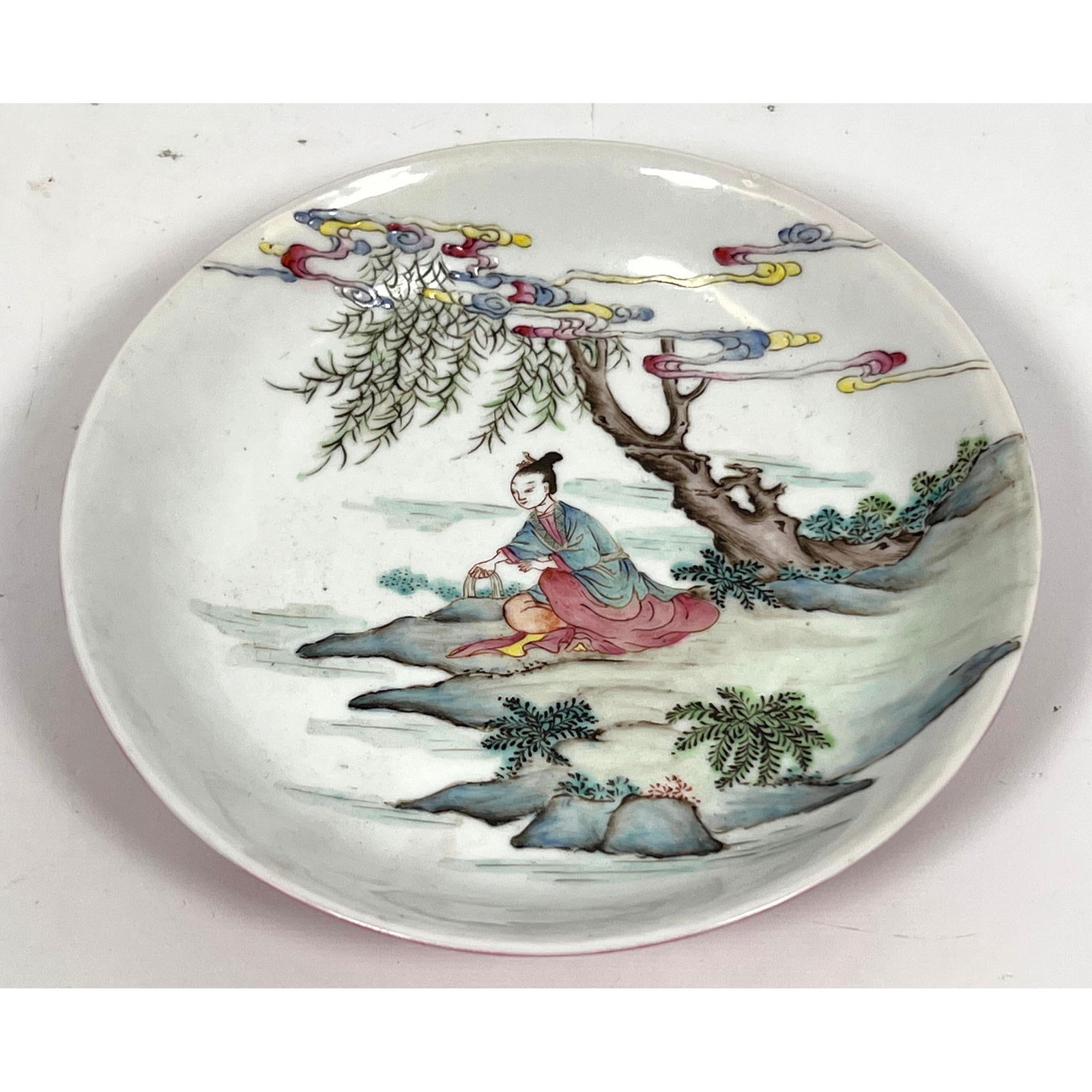 Chinese Soft Paste Porcelain Dish Decorated. (1 of 8)