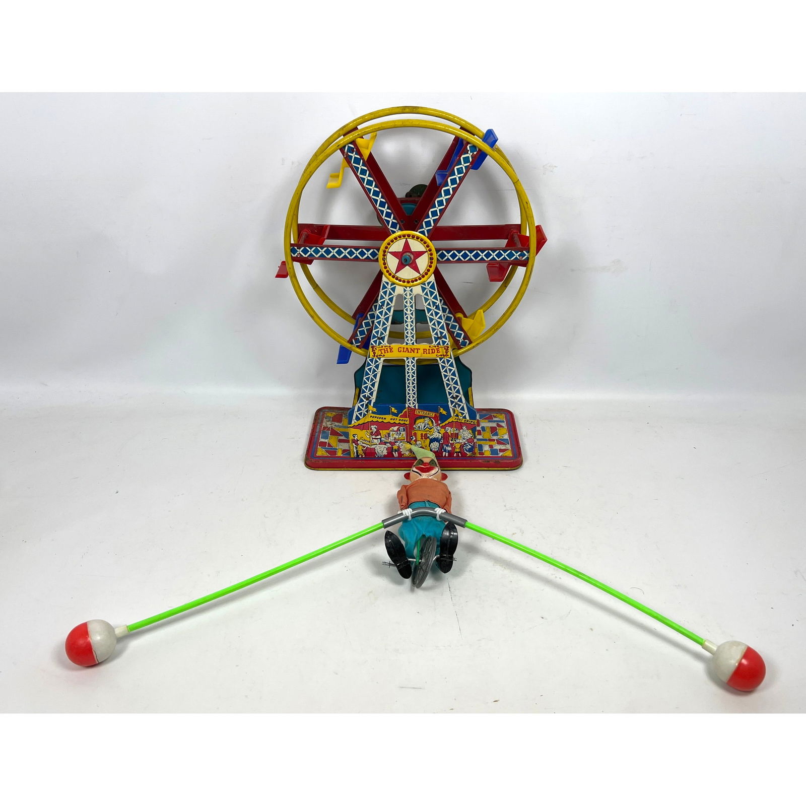 2pcs Wind Up Toys. Ferris wheel, balance man. (1 of 14)