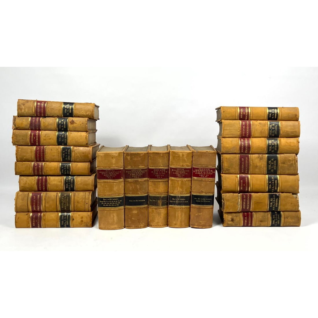 Large Lot Antique Books. House of representatives, Journal of proceedings, Documents. (1 of 16)
