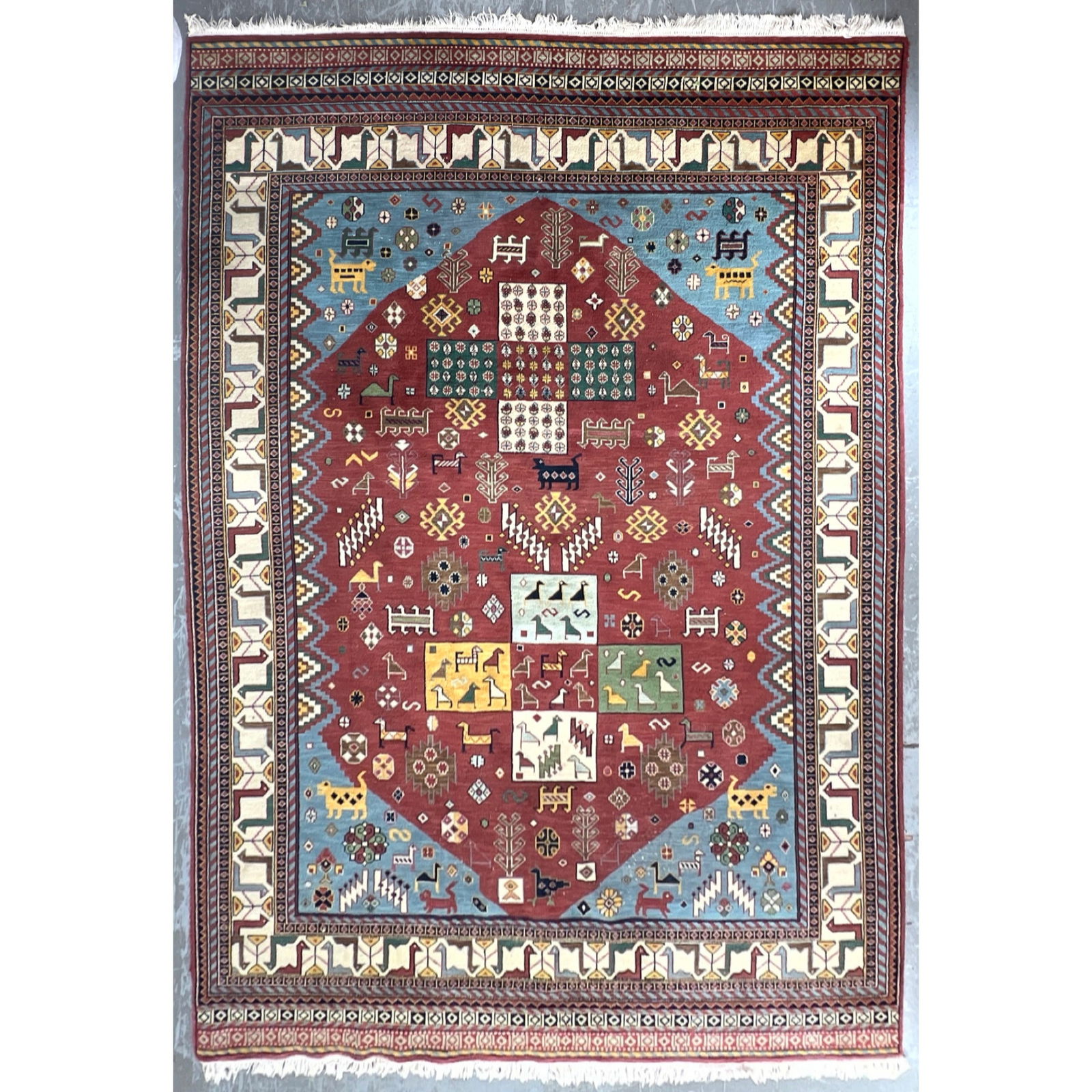 8'5 X 11'8 Handmade Oriental Carpet Rug. (1 of 16)