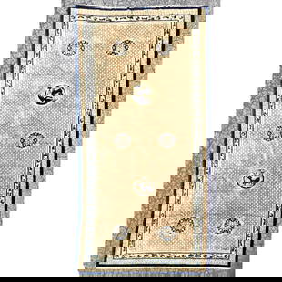 8'9  X 18'1 Chinese Deco Style Handmade Carpet Rug. Few stains: 8'9 X 18'1 Chinese Deco Style Handmade Carpet Rug. Few stains Dimensions: Height: 217 inches, Width: 105 inches. --- - We offer curbside delivery for most items to NYC, Manhattan, Close Brooklyn, Hobo