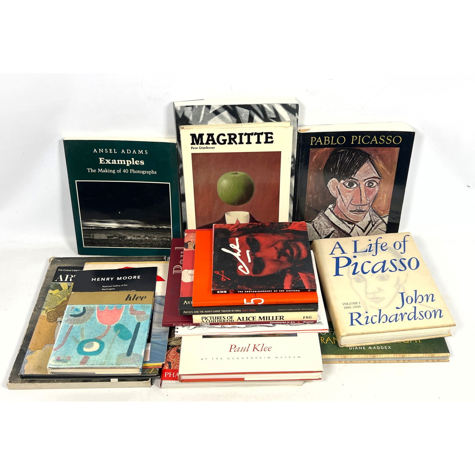 20 pc Assorted Art Books. Picasso, Paul Klee, Magritte, Ansel Adams, Corita Kent, Henry Moore, (1 of 19)