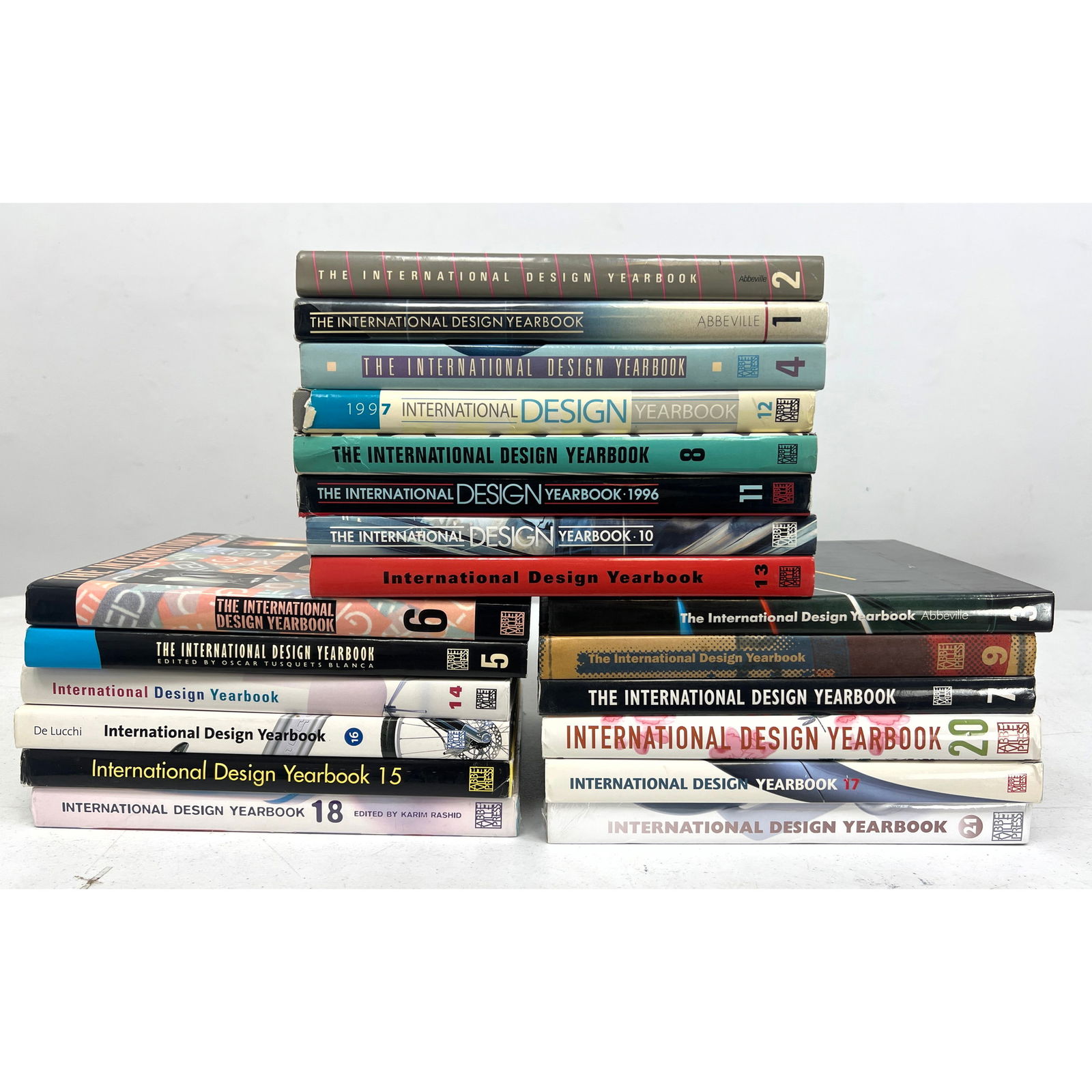 20 volumes International Design Yearbooks HB with jackets. A few are still sealed (1 of 20)