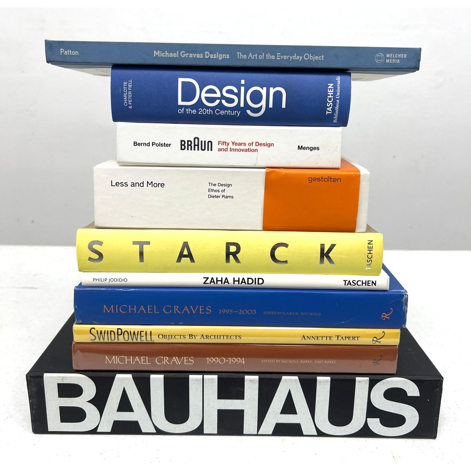 10pc book lot BAUHAUS - Starck. Bauhaus, Hans M. Wingler; Braun: Fifty Years of Design and Innovatio (1 of 17)