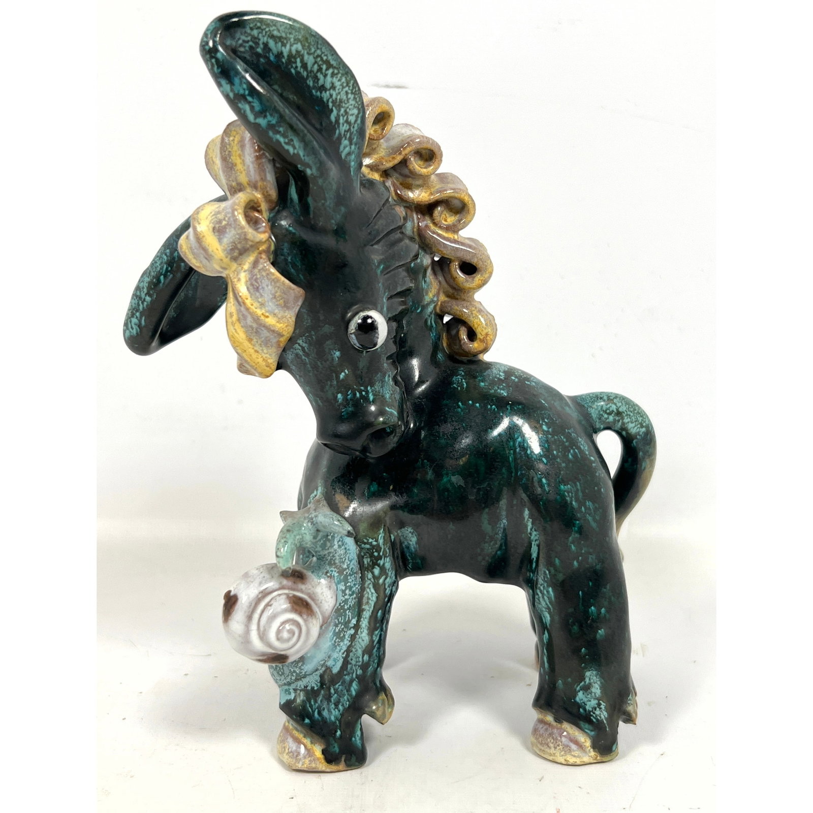 Anzengruber Keramik Wien Donkey sculpture Figurine. Salzberg Rasper and Sohne.: Anzengruber Keramik Wien Donkey sculpture Figurine. Salzberg Rasper and Sohne. Dimensions: Height: 7.5 inches, Width: 6 inches, Depth: 3 inches. --- US Packing and Shipping charge: In house shipping a