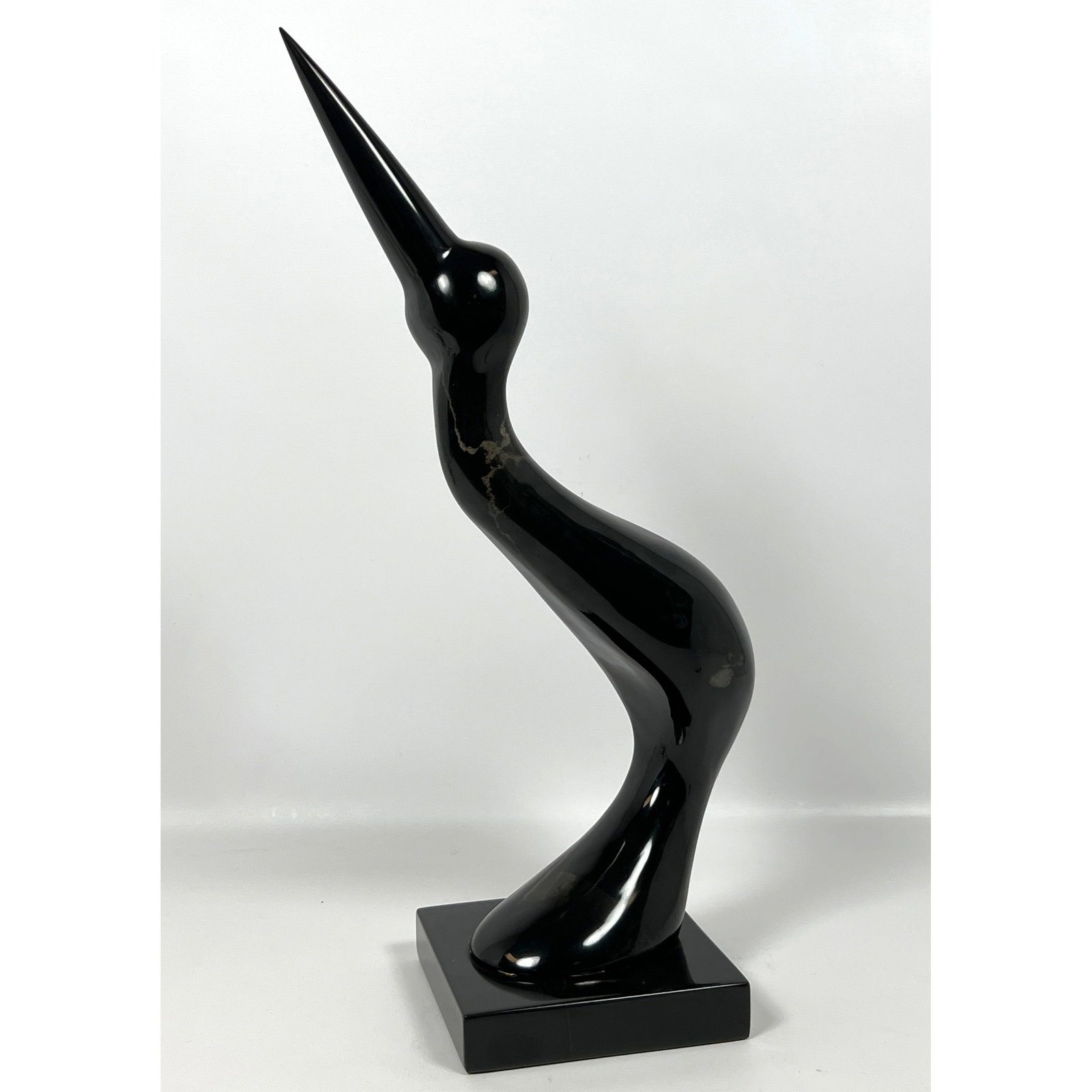 Modernist Polished Stone Bird Form Sculpture.: Modernist Polished Stone Bird Form Sculpture. Dimensions: Height: 2. inches, Width: 10 inches, Depth: 6 inches. --- US Packing and Shipping charge: In house shipping available. Will be calculated once