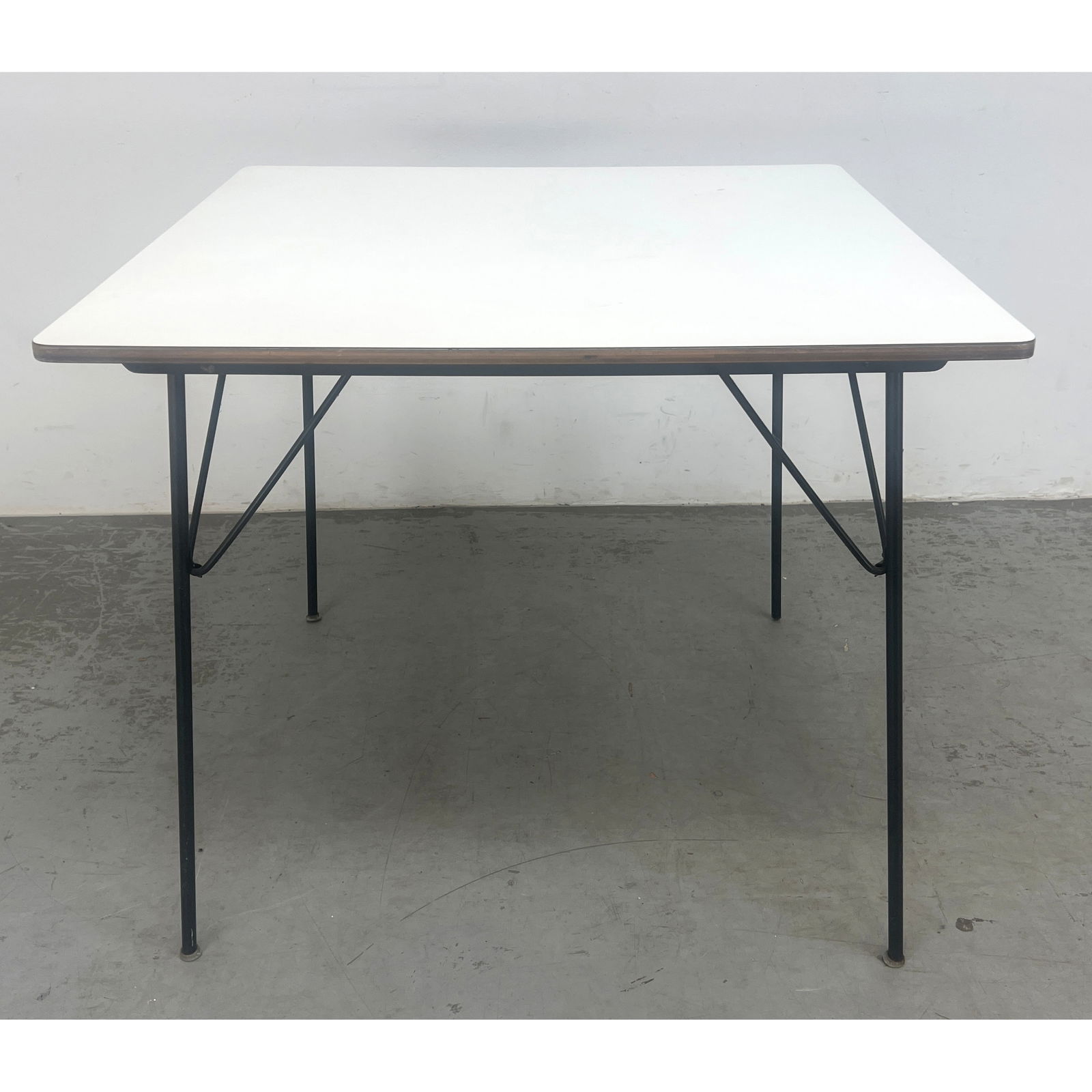 Early Eames folding (DTM) Dining Work Table, (1 of 7)