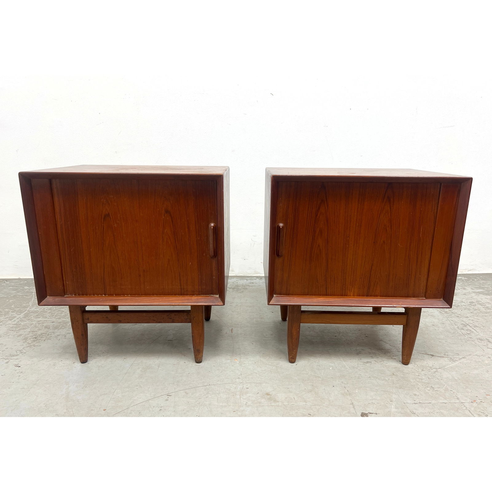 Pair Falster Danish Modern Teak Side Table Night Stands. (1 of 14)