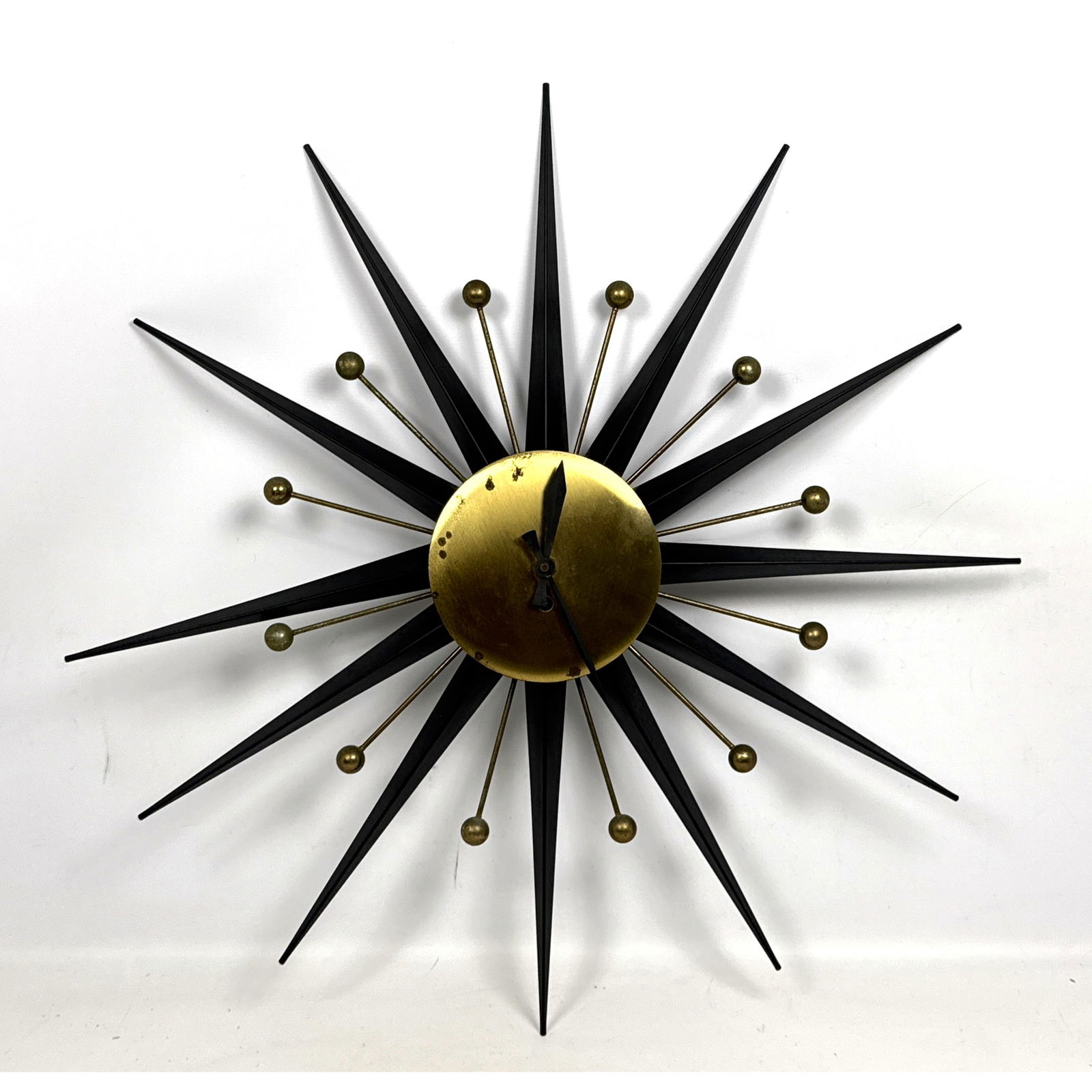 Mid Century Modern Atomic Wall Clock. Howard Miller Style Mid Century Starburst wall clock (1 of 9)