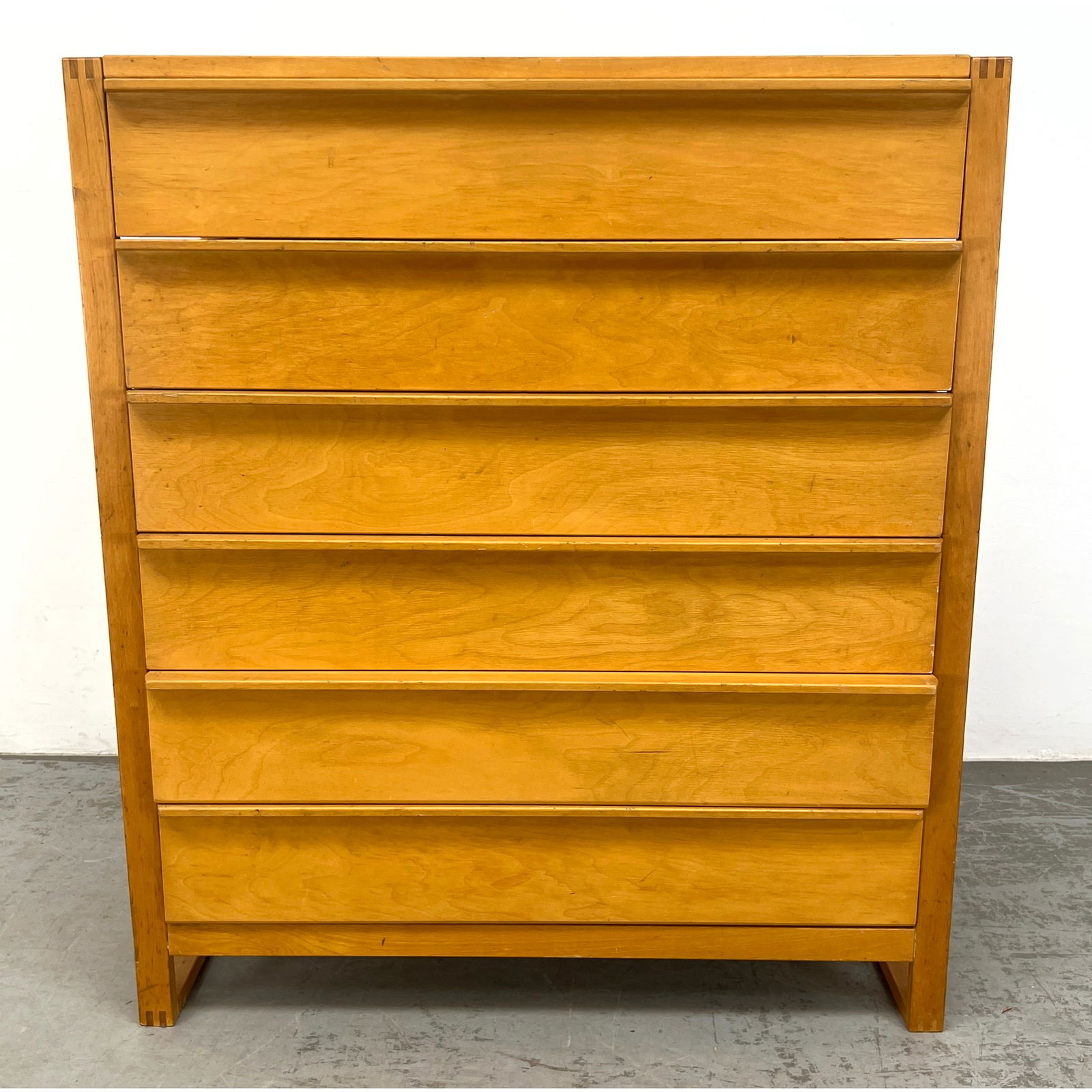 Swedish birch dresser chest with exposed drawers made by Averskogs Industrier AB (1 of 9)