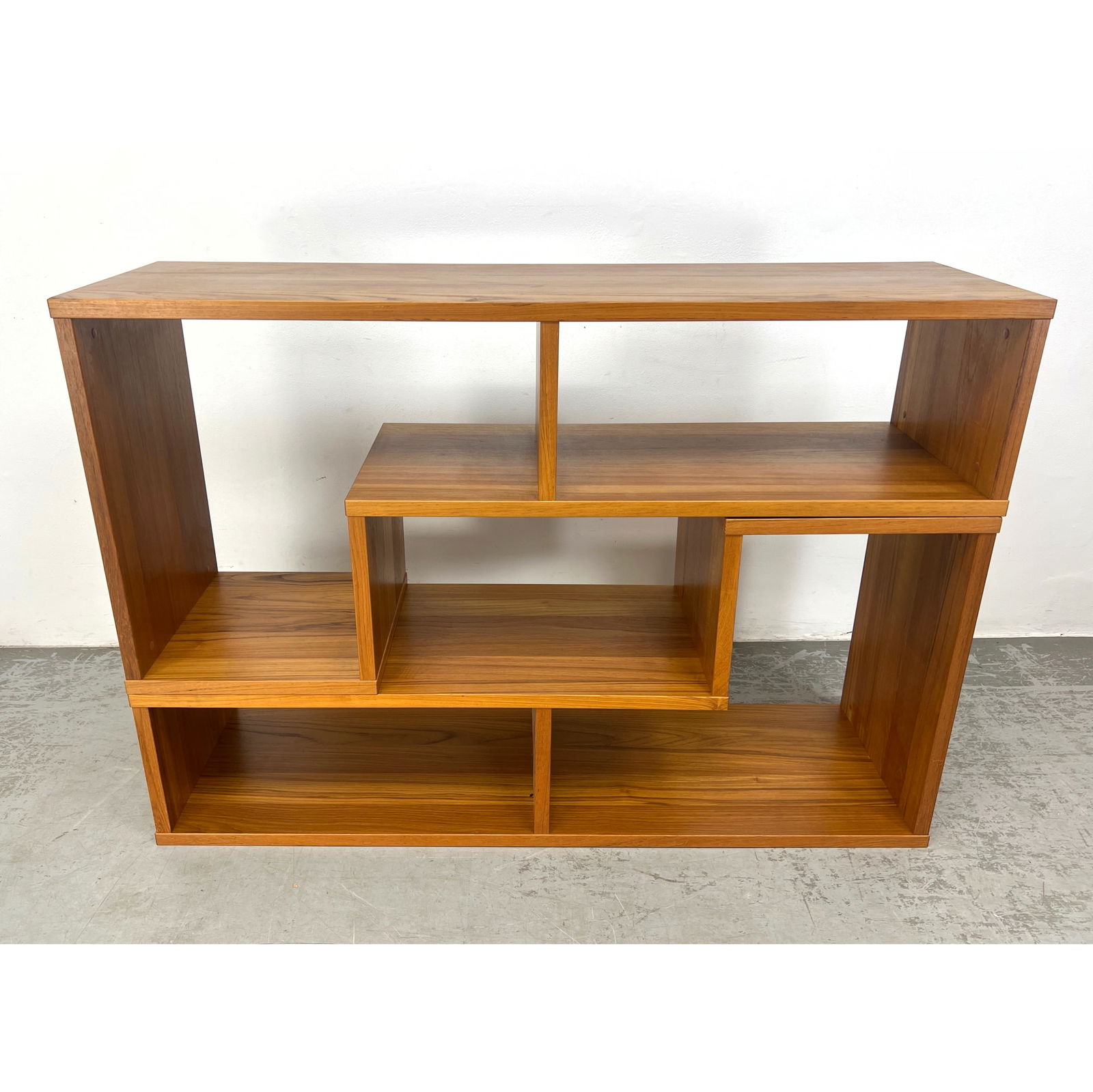 2 Part Modular Bookshelf Cabinet Entertainment Center. Modernist teak. (1 of 10)