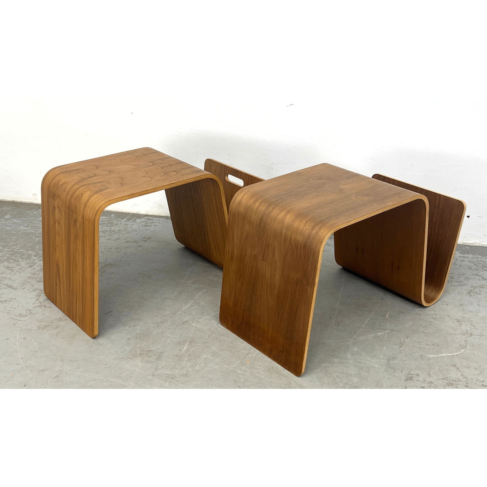 Pair Bentwood Magazine Side Tables. (1 of 8)
