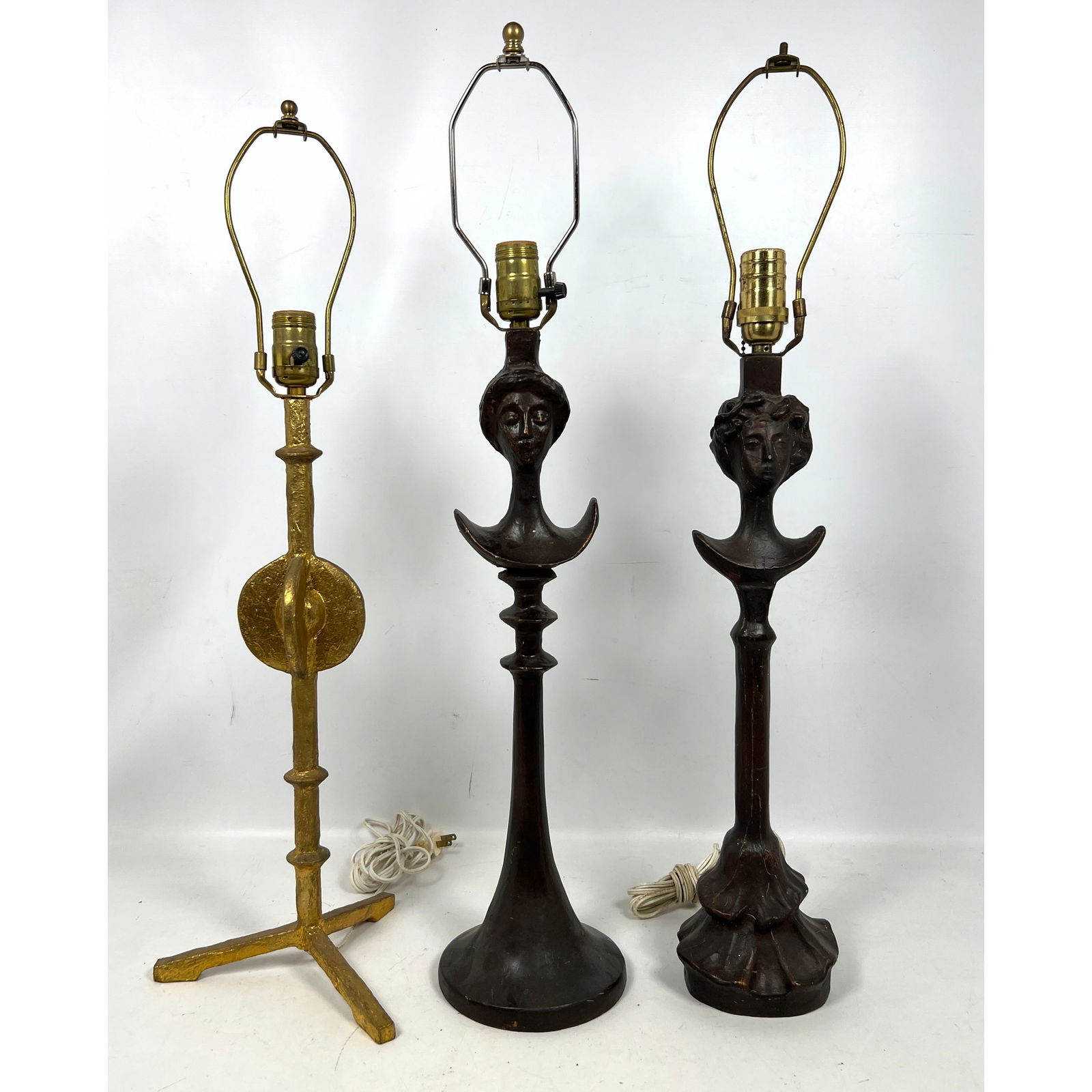 3pcs After Alberto Giacometti Composite Table Lamps. (1 of 16)