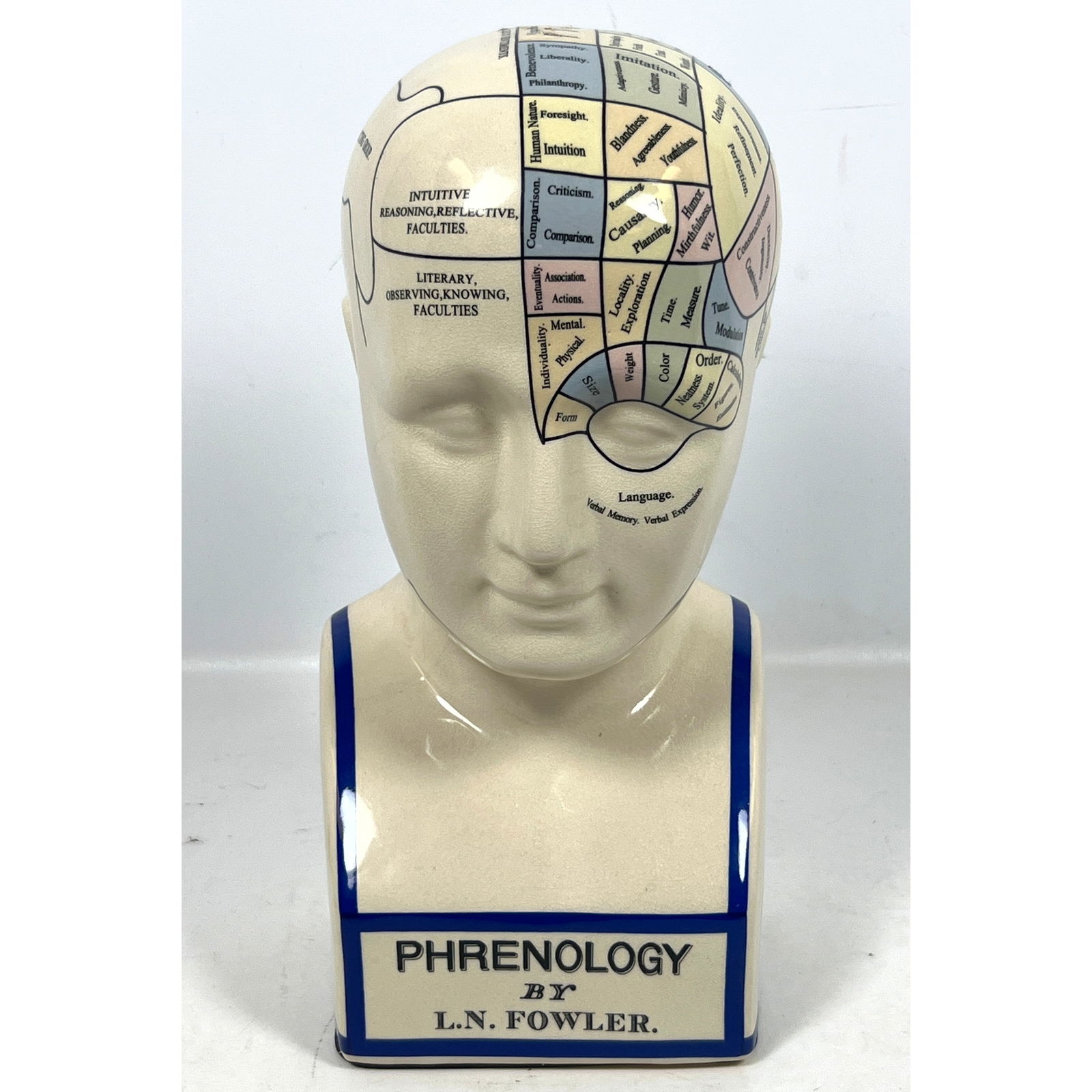 Phrenology Bust Figure Sculpture Printed L N FOWLER (1 of 11)