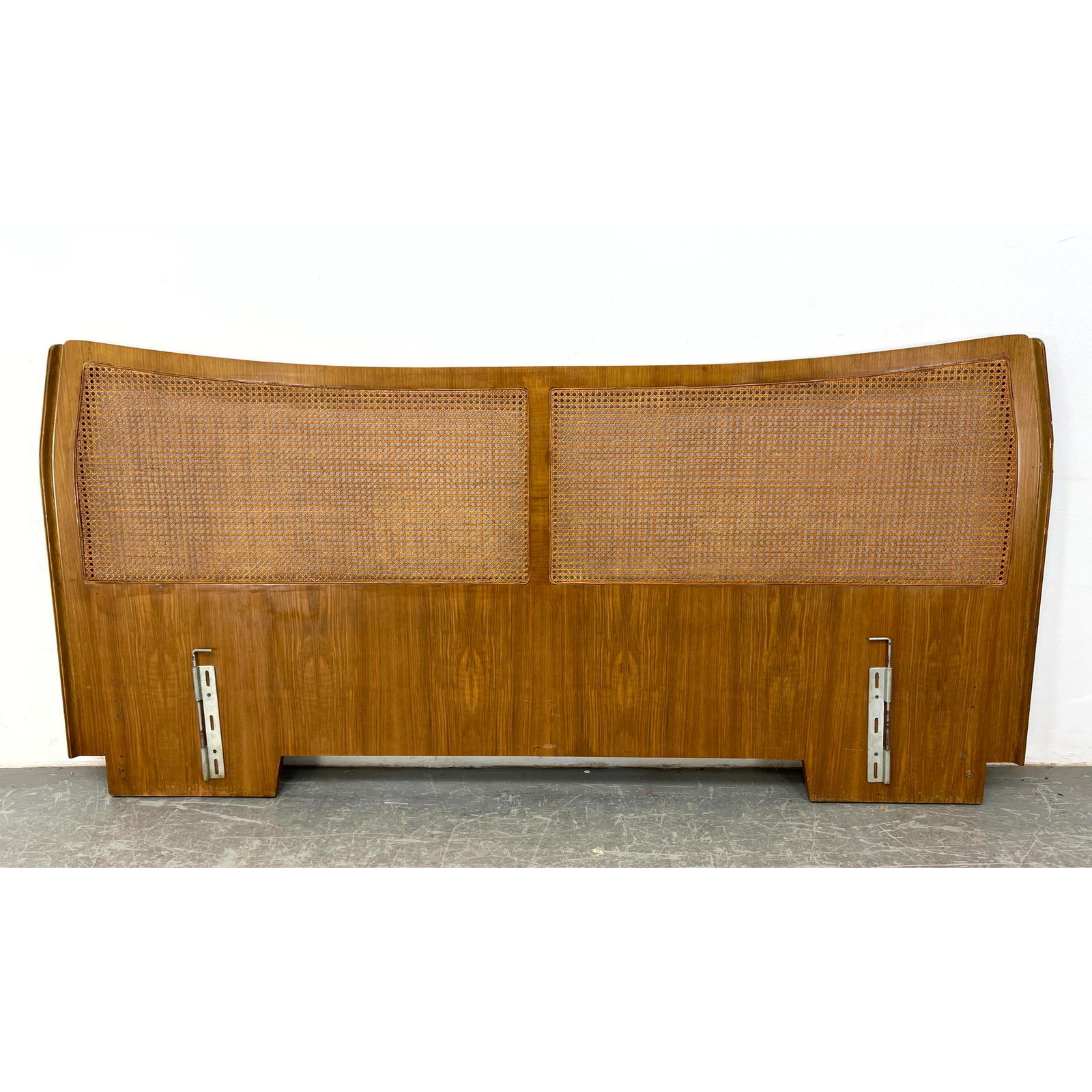 ENRO FABRY Headboard Bed with Cane Panels. ENRO FABRY Headboard Bed with Cane Panels. (1 of 12)