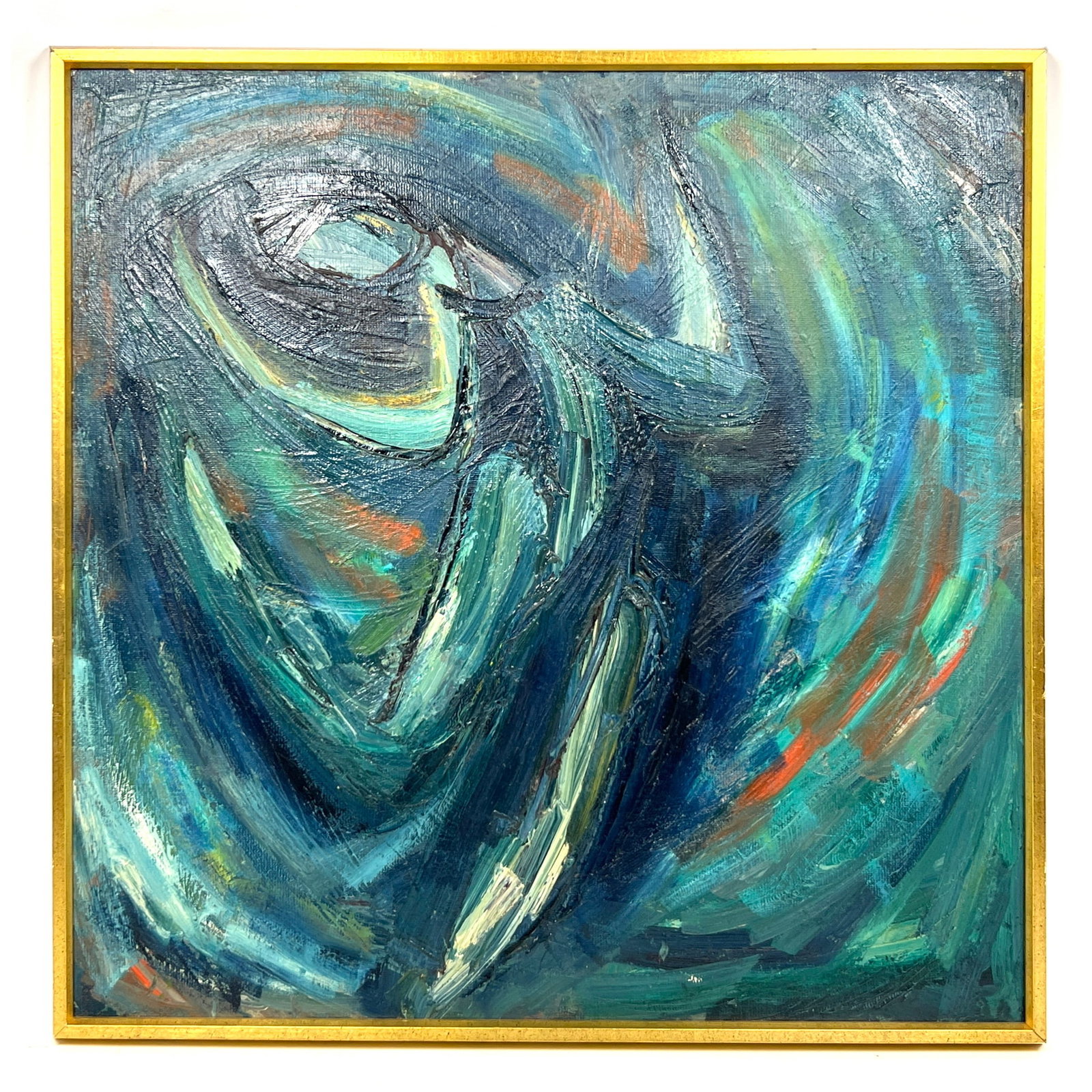 Mid Century Modern Thick Impasto Painting. Abstract Oil on Board Painting: Mid Century Modern Thick Impasto Painting. Abstract Oil on Board Painting Dimensions: Height: 25 inches, Width: 25 inches. --- US Packing and Shipping charge: In house shipping available. Will be calc