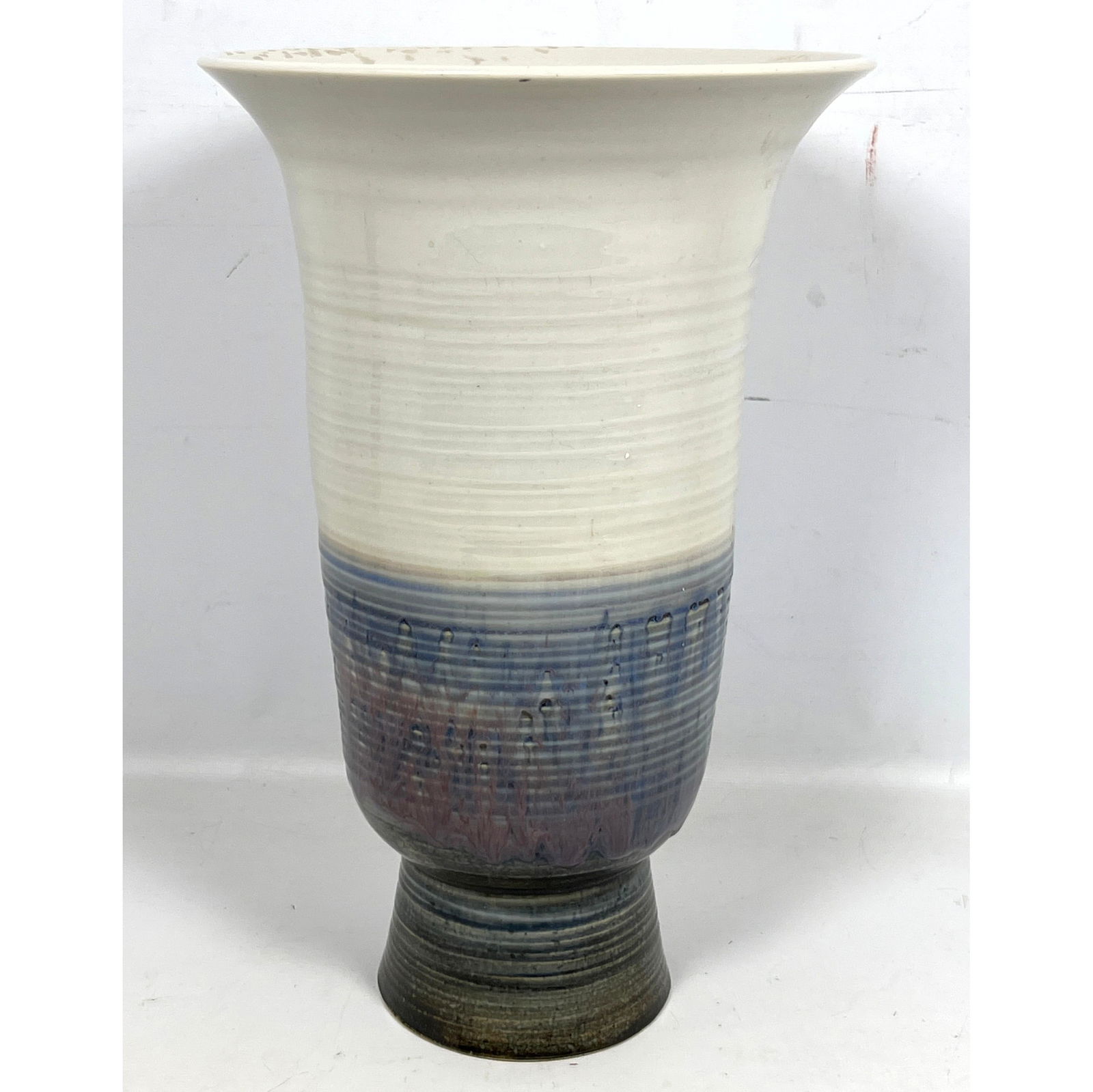 Harold (Hal) Eaton Riegger early large Studio pottery vase Signed H. Riegger 1941 13 1/4 H x 8 3/4 d (1 of 9)