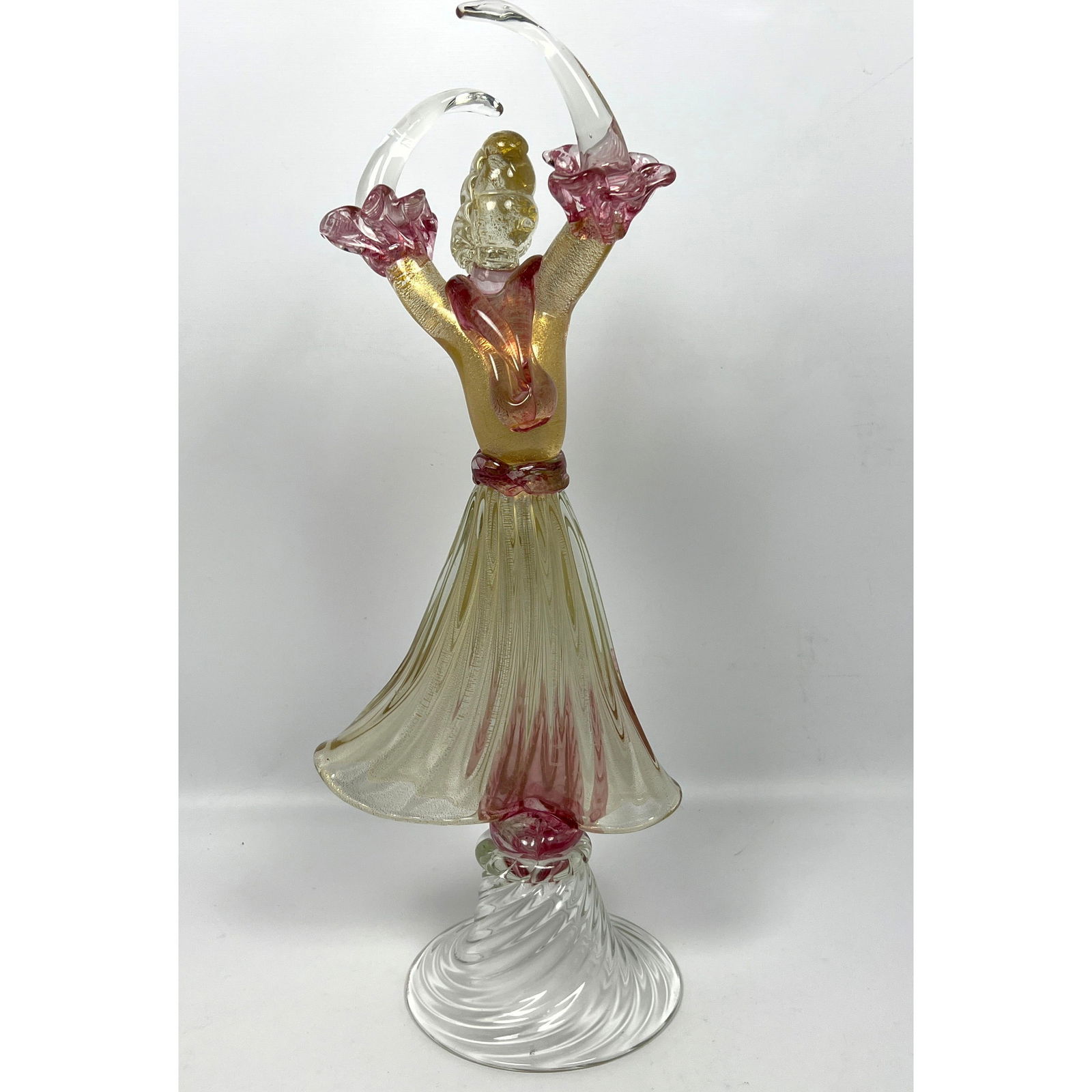 Italian Murano Art Glass Figural Dancer Sculpture. Tall Form. Not Marked. (1 of 11)